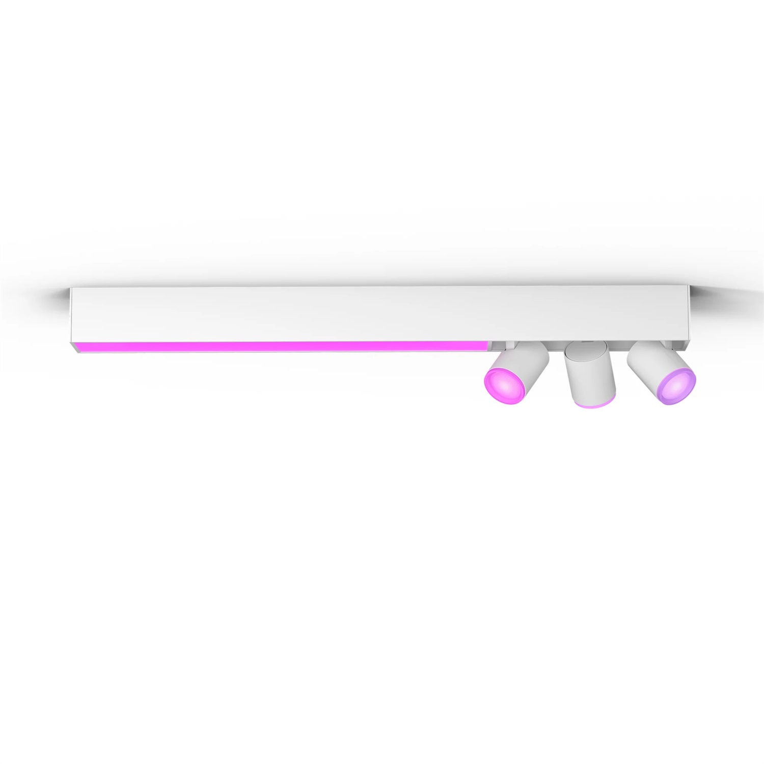 Philips Hue White & Color Ambiance Centris - Plafoniera con 3 Faretti LED, Bianco, 16 Milioni di Colori, Controllo App e Compatibile con Amazon Alexa