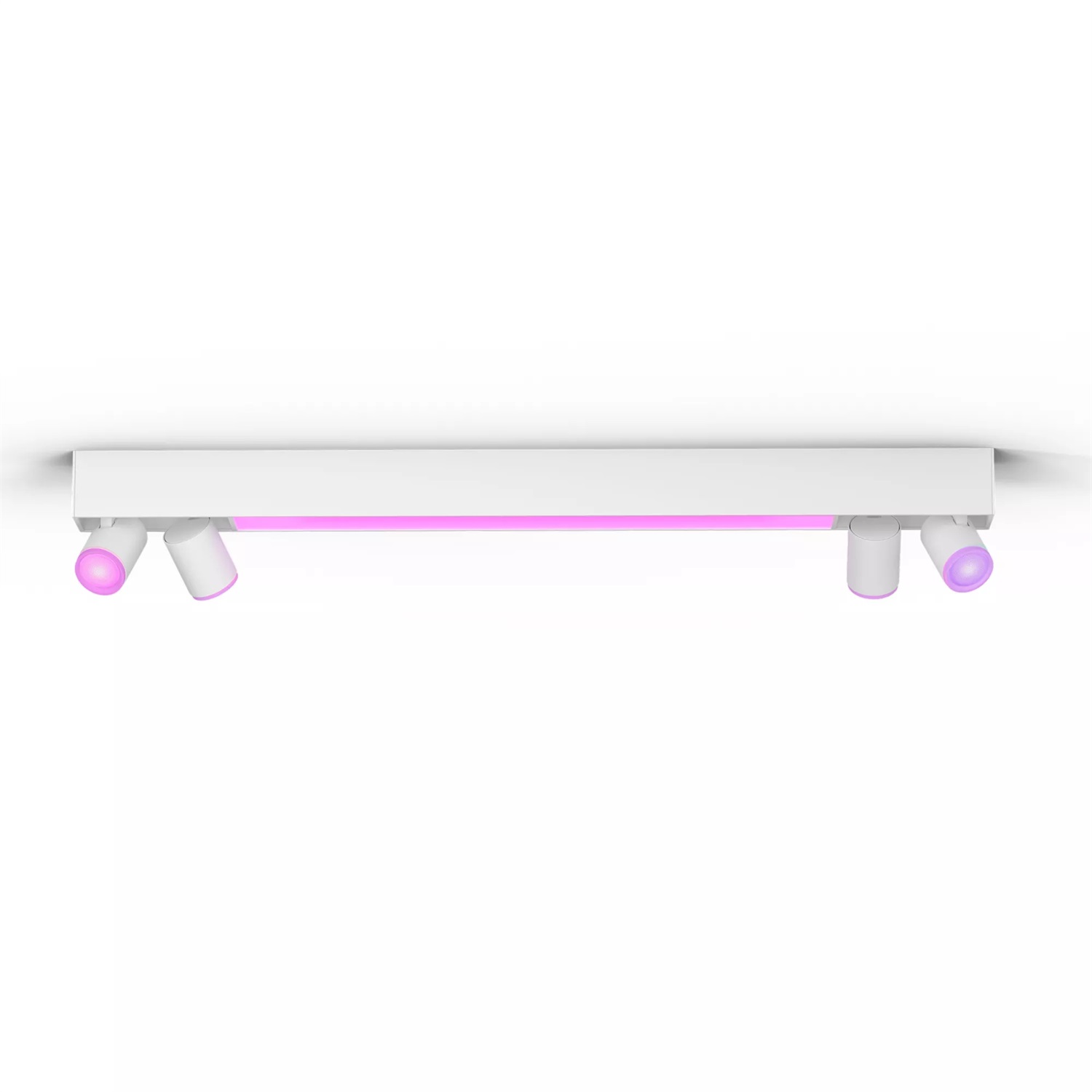 Philips Hue White and Color Ambiance Centris - Set di 4 faretti a soffitto dimmerabili, 16 milioni di colori, controllabili tramite app e compatibili con Amazon Alexa