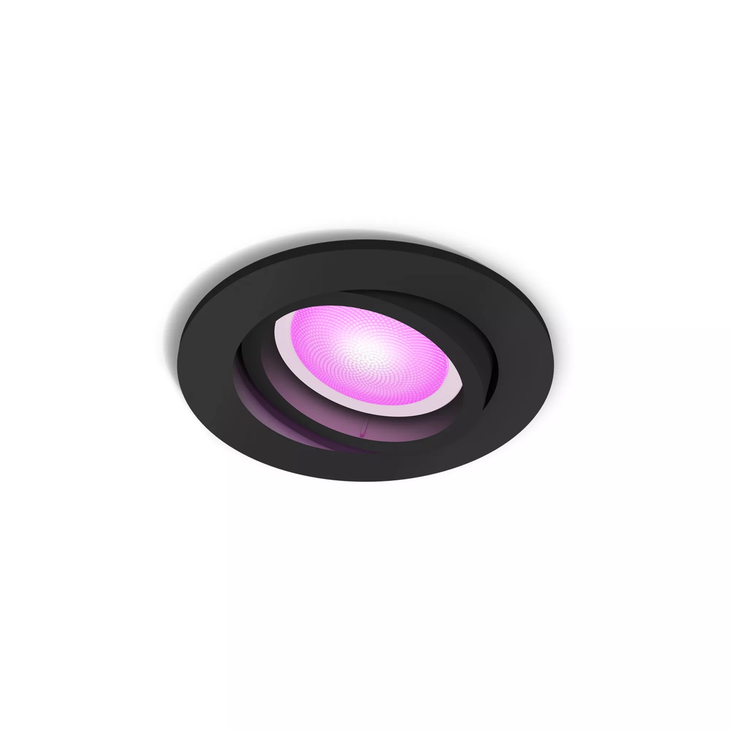 Philips Hue White & Color Ambiance Centura - Plafoniera Dimmerabile con 16 Milioni di Colori, Controllo Intelligente tramite Voce e App, Nero