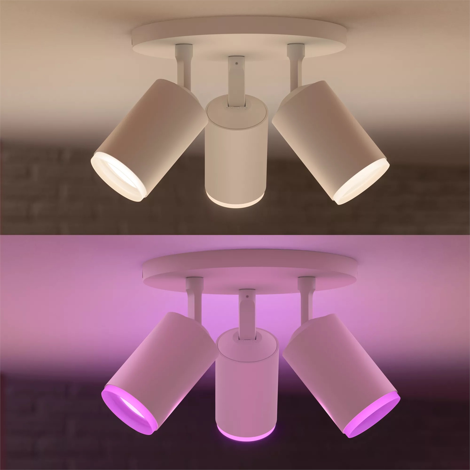 Philips Hue White & Color Ambiance Fugato Faretto GU10 3x350lm Dimmerabile RGBW Controllo App Compatibile con Alexa