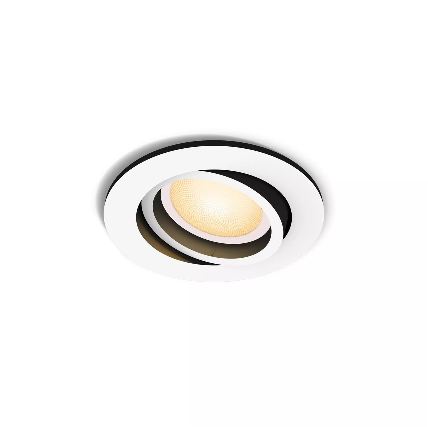 Philips Hue White Ambiance Milliskin - Faretto ad incasso Smart LED Rotondo Bianco, Dimmerabile, Controllo tramite App e Vocale, Compatibile ZigBee