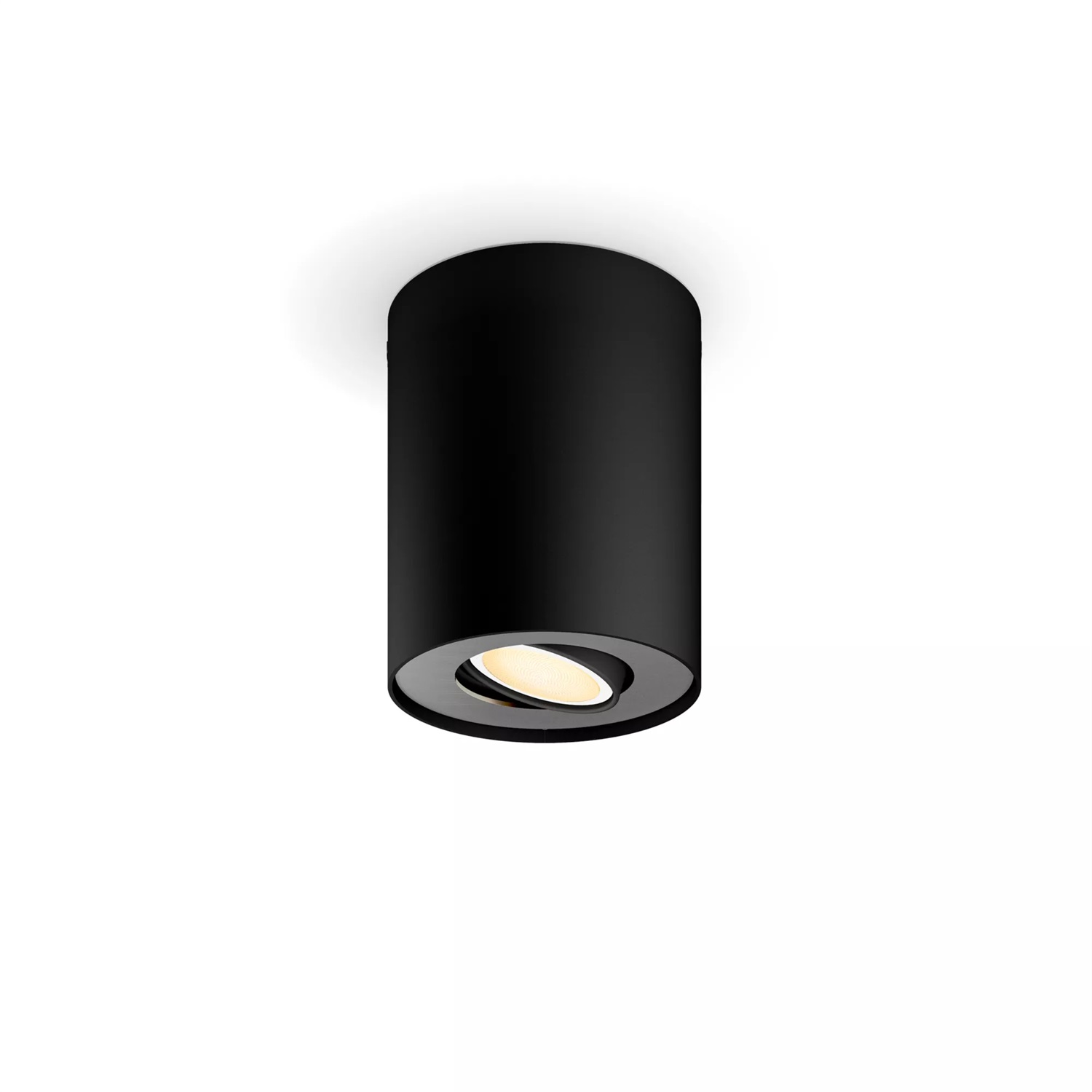 Philips Hue White Ambiance Pillar - Faretto singolo Smart LED Nero, GU10, Dimmerabile, Orientabile, Controllo tramite App