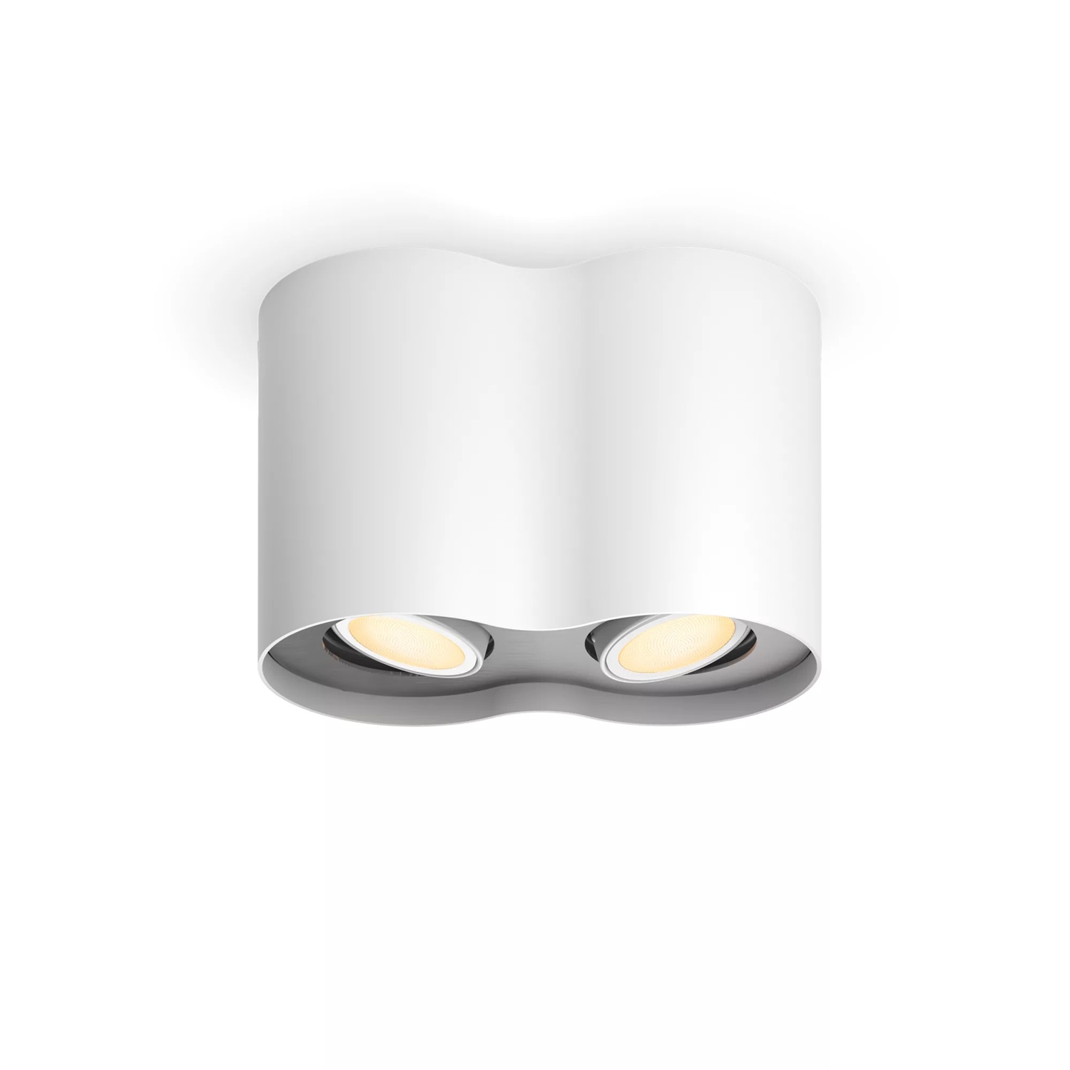 Philips Hue White Ambiance Pillar - Faretto Smart LED a 2 luci GU10, Dimmerabile e Orientabile
