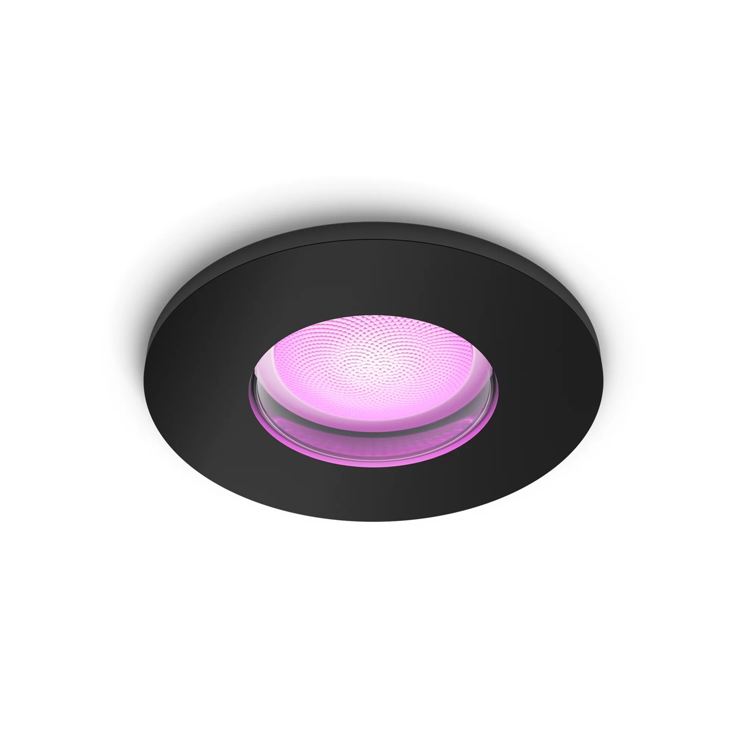 Philips Hue White & Color Ambiance Faretto da Incasso Xamento, Nero, GU10, Dimmerabile, 16 Milioni di Colori, IP44