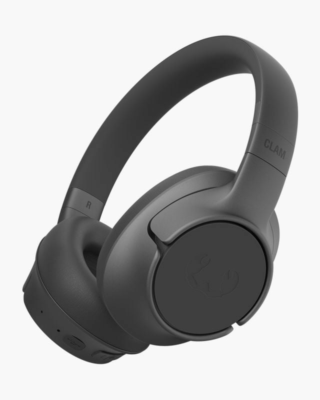 Fresh 'n Rebel Clam Fuse - Cuffie Over Ear Bluetooth con Cancellazione Attiva del Rumore, Microfono ENC, 45h di Autonomia, Senza Fili (Nero)