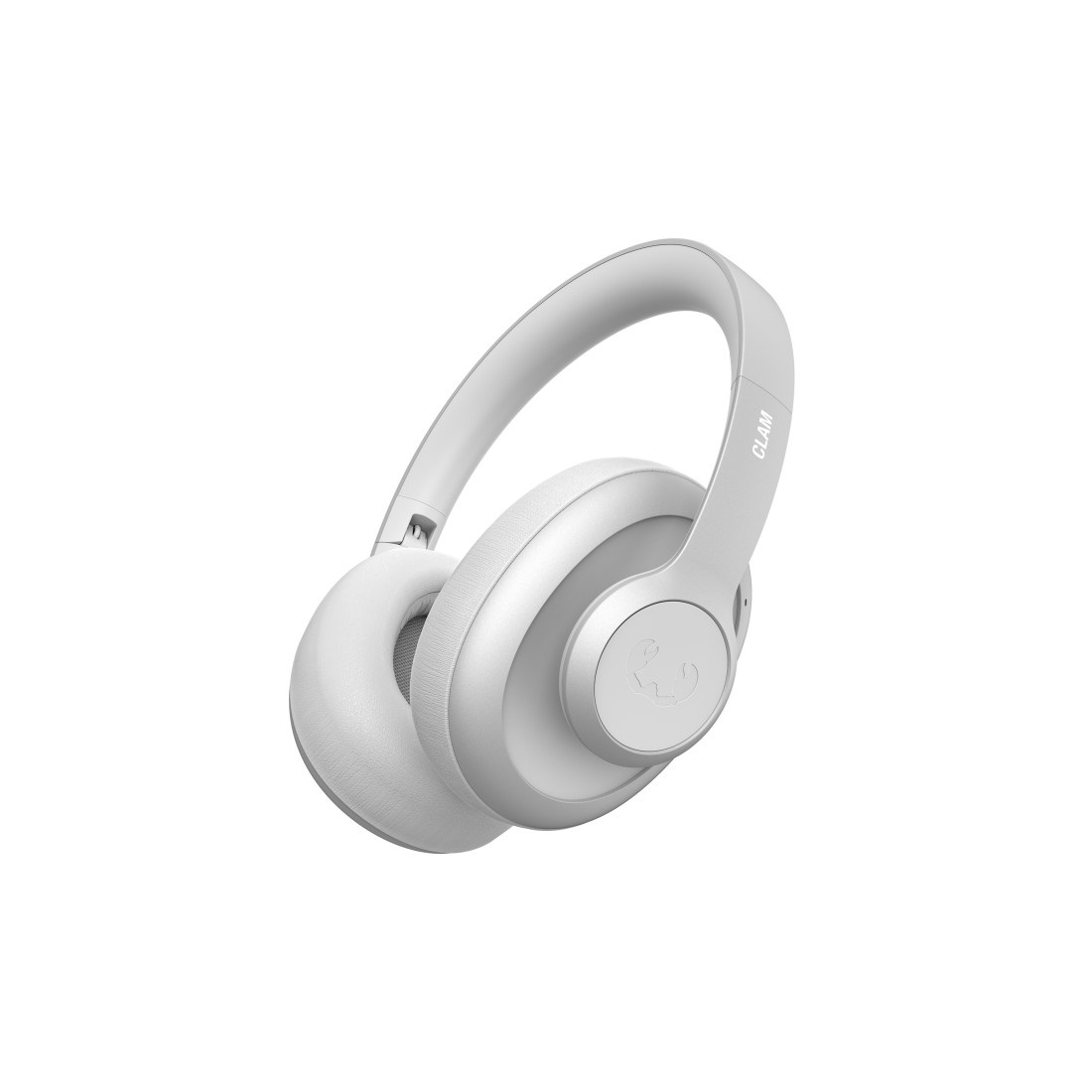 Fresh 'n Rebel Clam Ace - Cuffie Over Ear Bluetooth con Cancellazione Attiva del Rumore, 60 Ore di Riproduzione, Microfono ENC, Ricarica Rapida, Grigio Ghiaccio