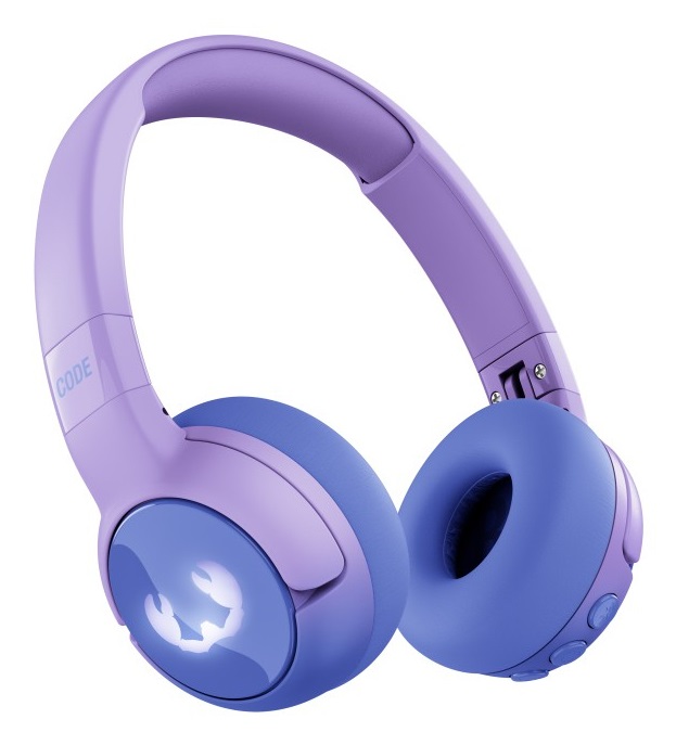 Fresh 'n Rebel Code Junior - Cuffie Bluetooth On-Ear per Bambini con Suono Sicuro, Effetti LED e 48 Ore di Riproduzione (Groovy Galaxy)