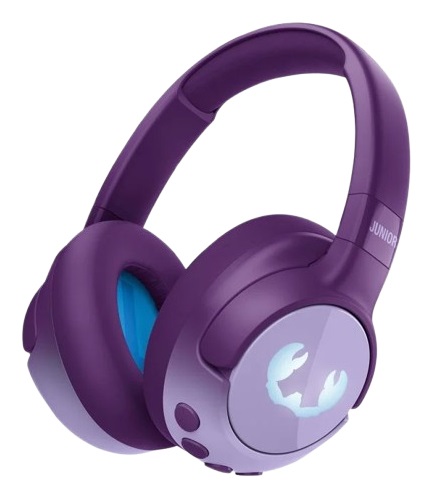 Fresh 'n Rebel Clam Junior: Cuffie Bluetooth per Bambini con ANC, Suono Sicuro (<85dB), Effetti LED e 60 Ore di Riproduzione