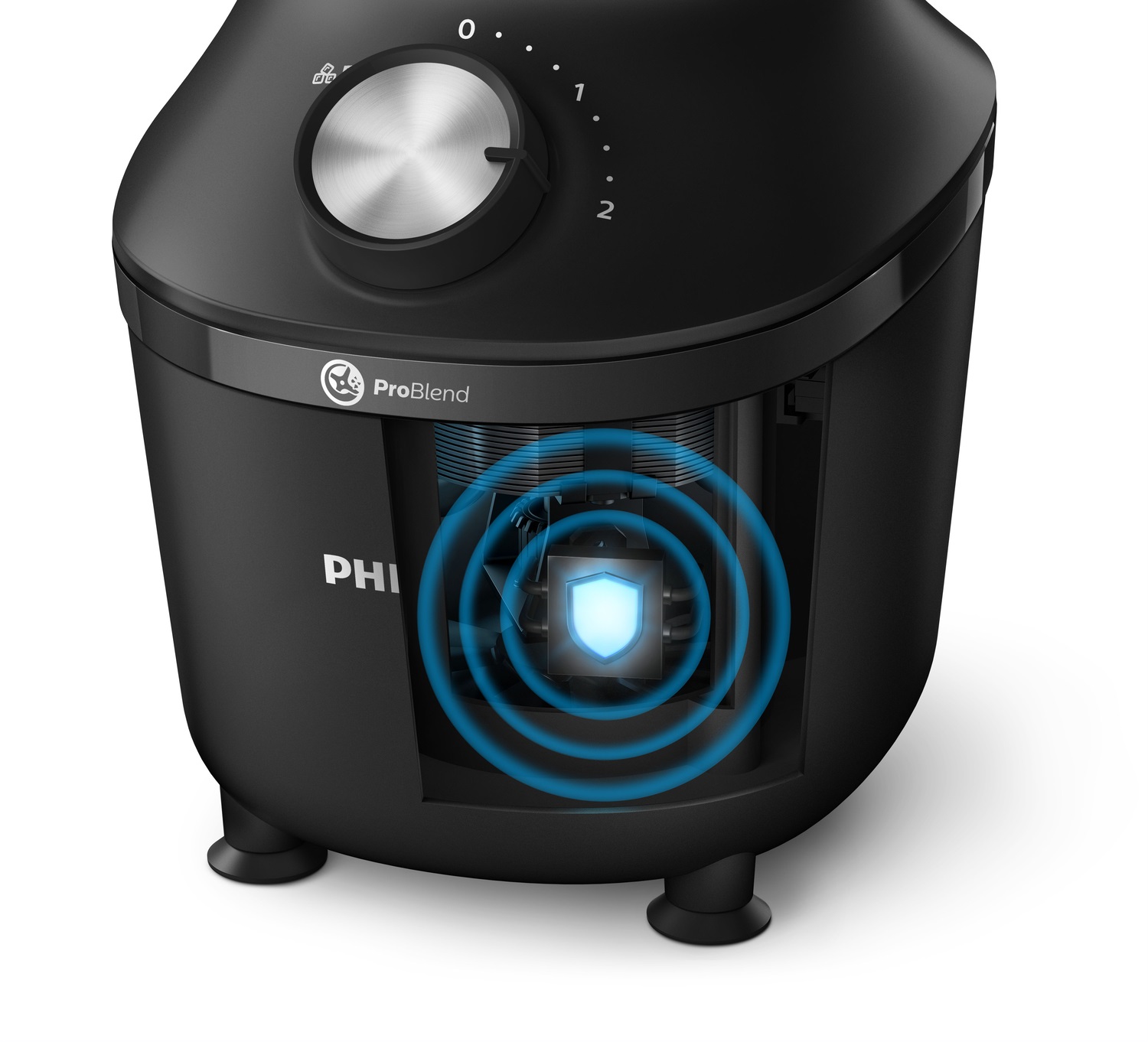 Philips 3000 Series HR2291/01 Frullatore da Tavolo ProBlend Crush Tech 600 W 2 L - Nero