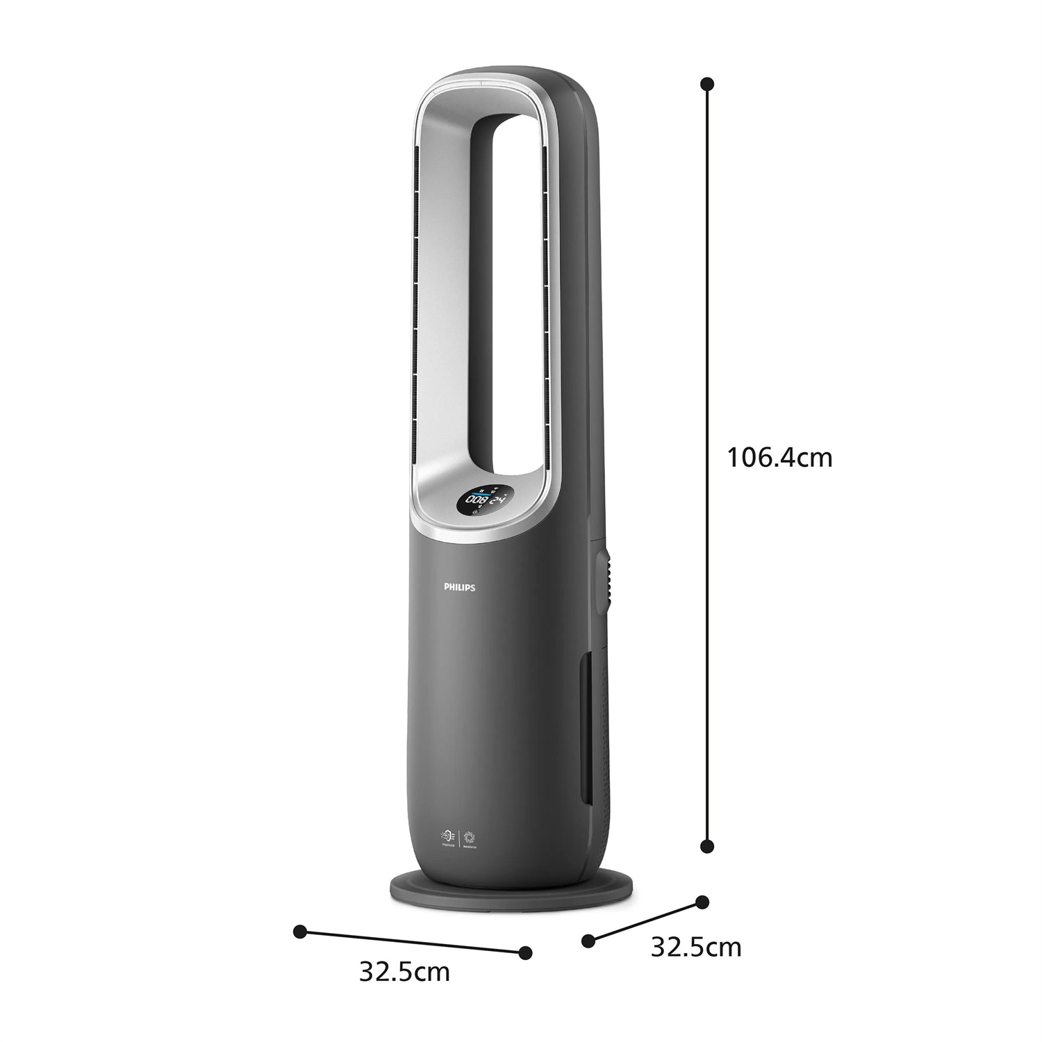 Philips Air Performer 8000 AMF870/15 Purificatore d'aria 3in1 con Ventilatore e Riscaldamento, Fino a 70 m², Filtro HEPA, Rimuove il 99,97% delle Particelle