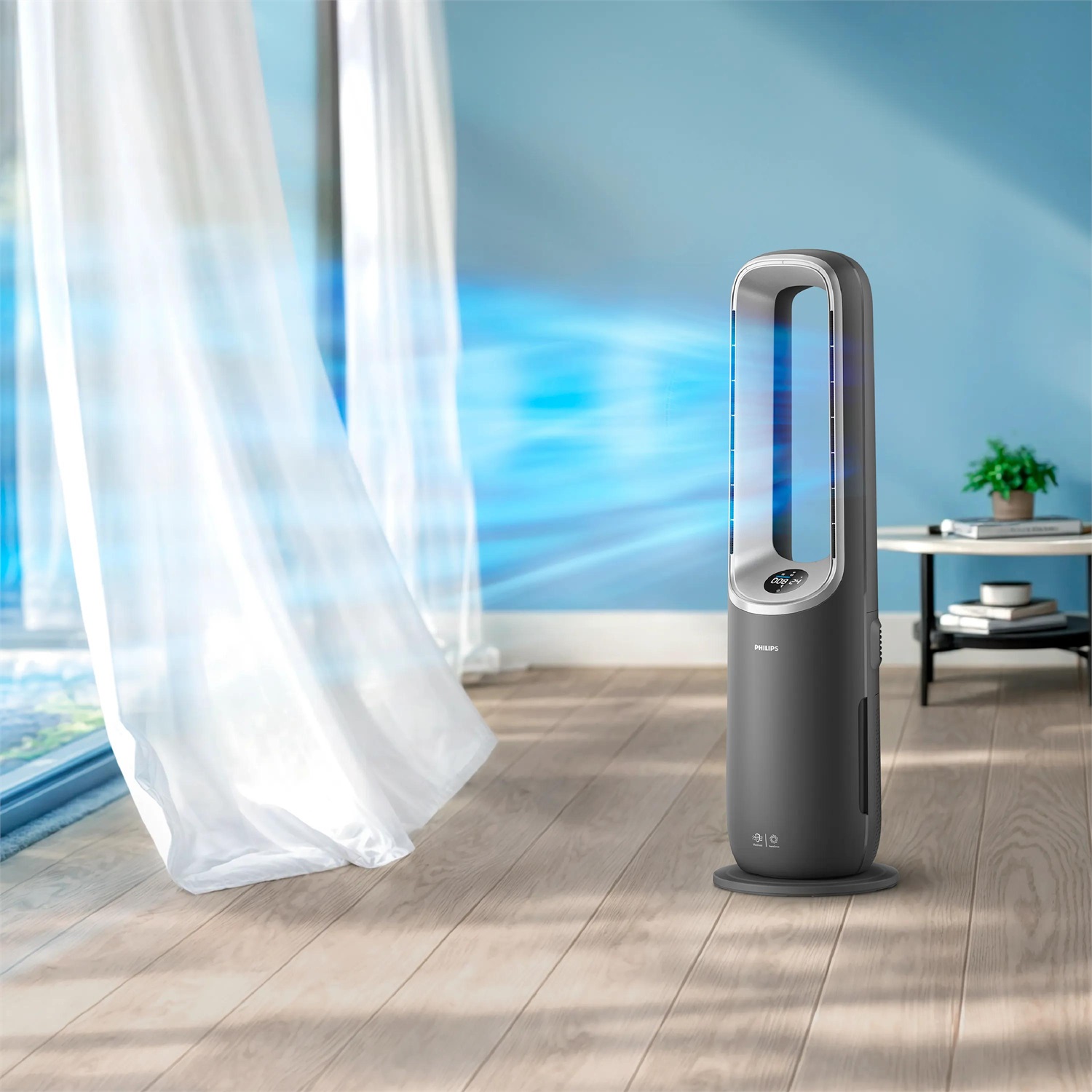 Philips Air Performer 8000 AMF870/15 Purificatore d'aria 3in1 con Ventilatore e Riscaldamento, Fino a 70 m², Filtro HEPA, Rimuove il 99,97% delle Particelle