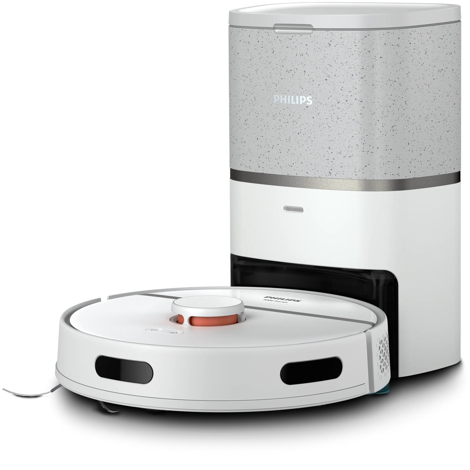 Philips 3000 Series HomeRun Aqua XU3110/02 Robot Aspirapolvere e Lavapavimenti con Stazione di Ricarica, Colore Grigio e Bianco, Capacità 0,35L, Autonomia 230 minuti