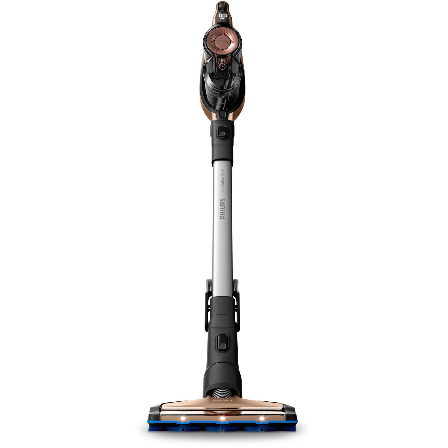 Philips SpeedPro Max FC6826/01 Aspirapolvere Scopa Senza Fili con Spazzola di Aspirazione a 360°, 0.6 Litri, Rame Lucido, Fino a 65 Min di Autonomia
