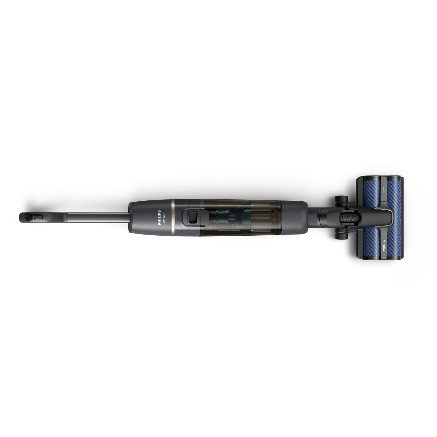 Philips AquaTrio 7000 Series XW7110/01 Lavapavimenti senza filo Wet & Dry - Aspirapolvere a bastone, Senza sacchetto, Colore Champagne/Grigio, Autopulizia Automatica, fino a 30 Min di Autonomia