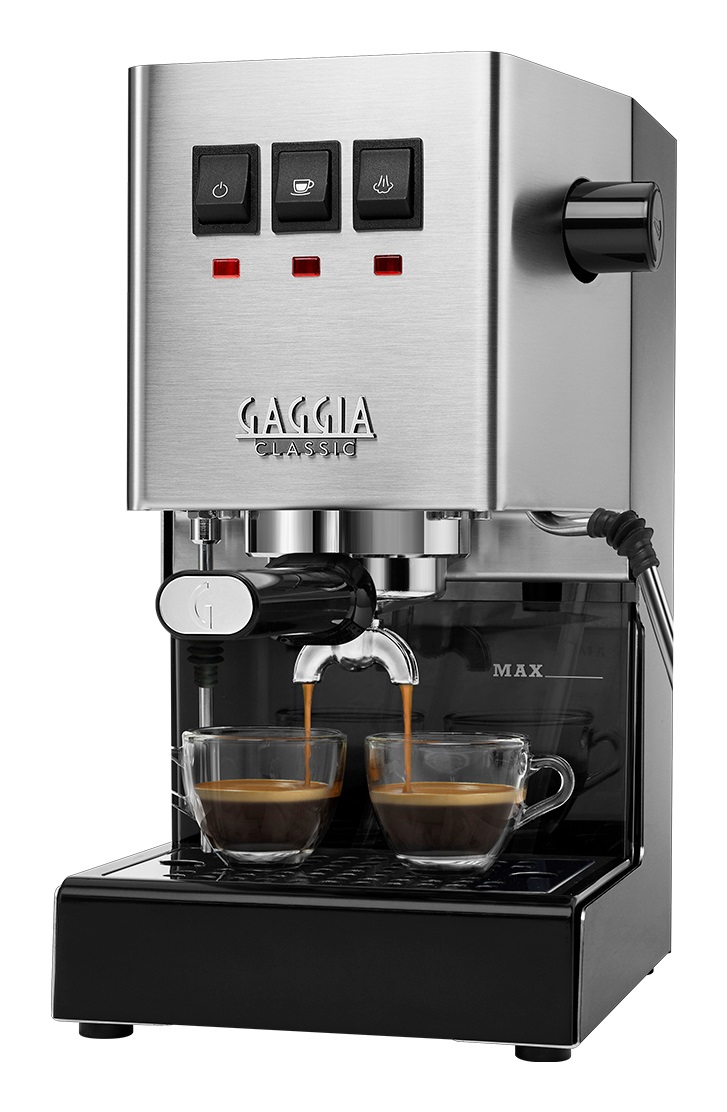 Gaggia Classic Evo - Macchina da Caffè Manuale Combi 2,1 L con Bacchetta a Vapore Professionale per Espresso, Americano e Cappuccino