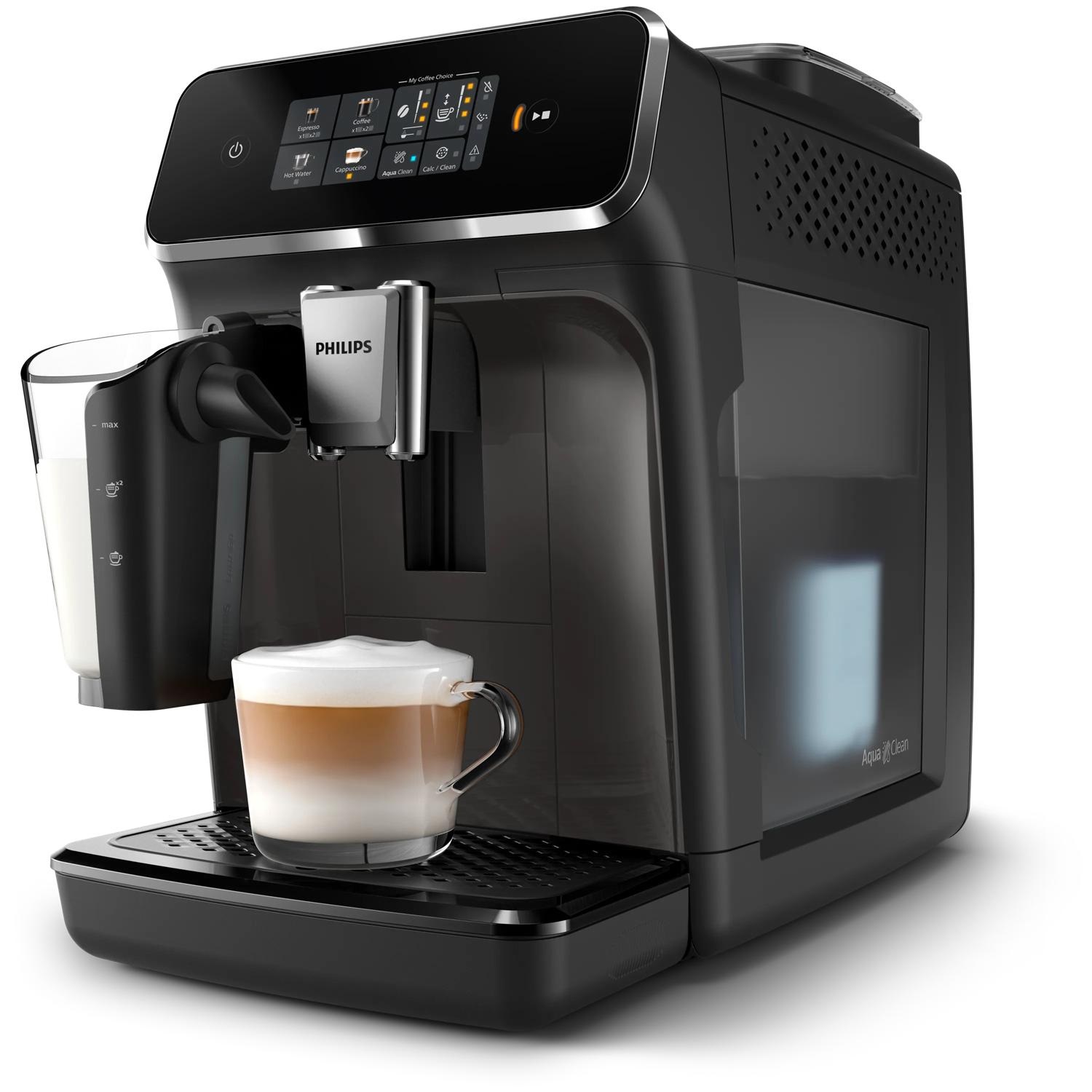 Philips Series 2300 LatteGo EP2334/10 Macchina da caffè automatica con cappuccinatore, 4 bevande, macinatore integrato, 1.8 L, macine in ceramica