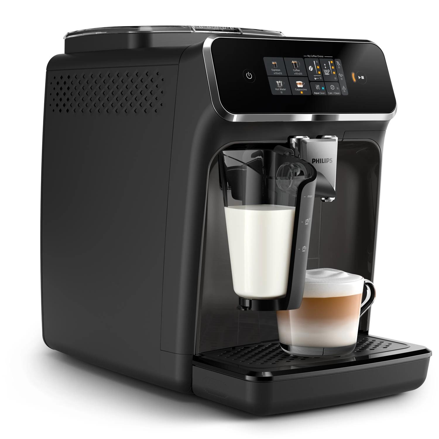 Philips Series 2300 LatteGo EP2334/10 Macchina da caffè automatica con cappuccinatore, 4 bevande, macinatore integrato, 1.8 L, macine in ceramica