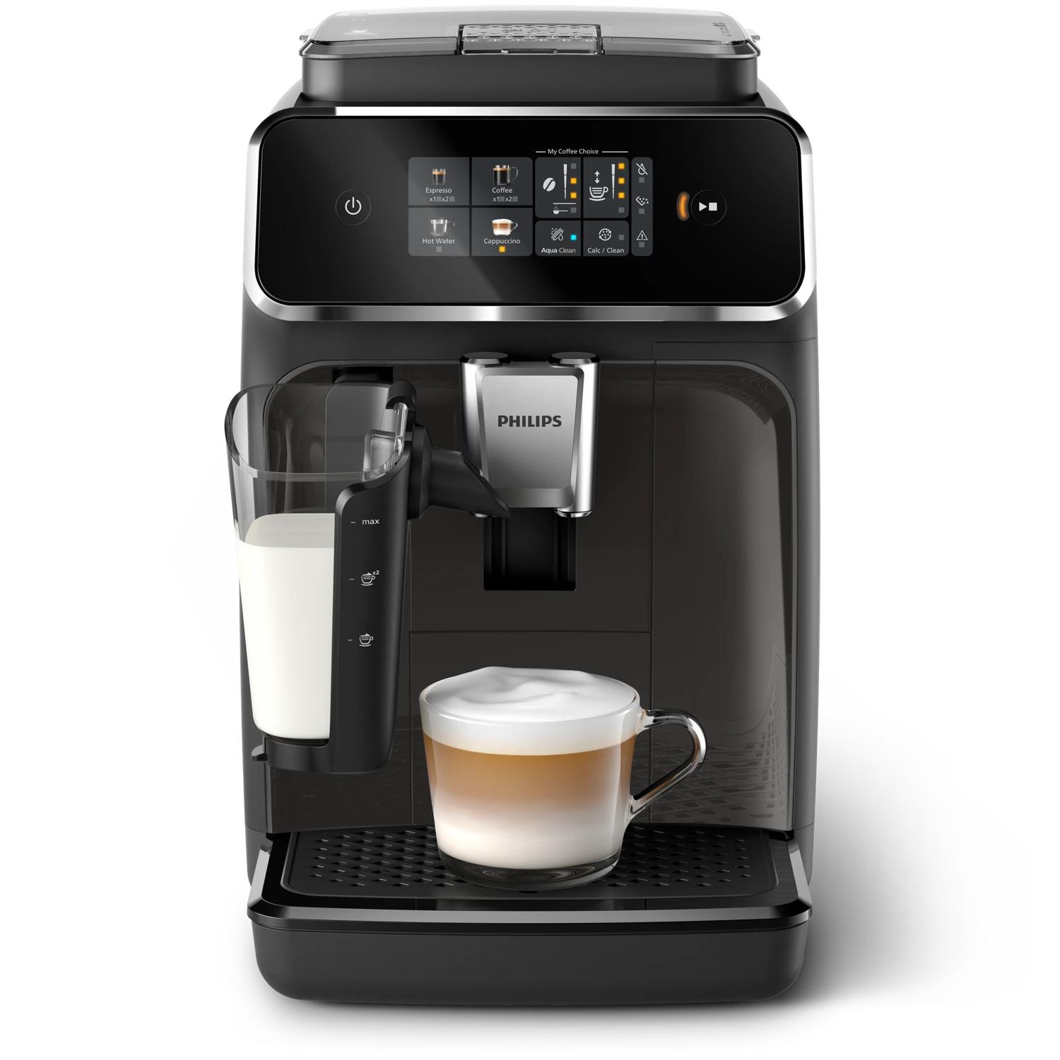 Philips Series 2300 LatteGo EP2334/10 Macchina da caffè automatica con cappuccinatore, 4 bevande, macinatore integrato, 1.8 L, macine in ceramica