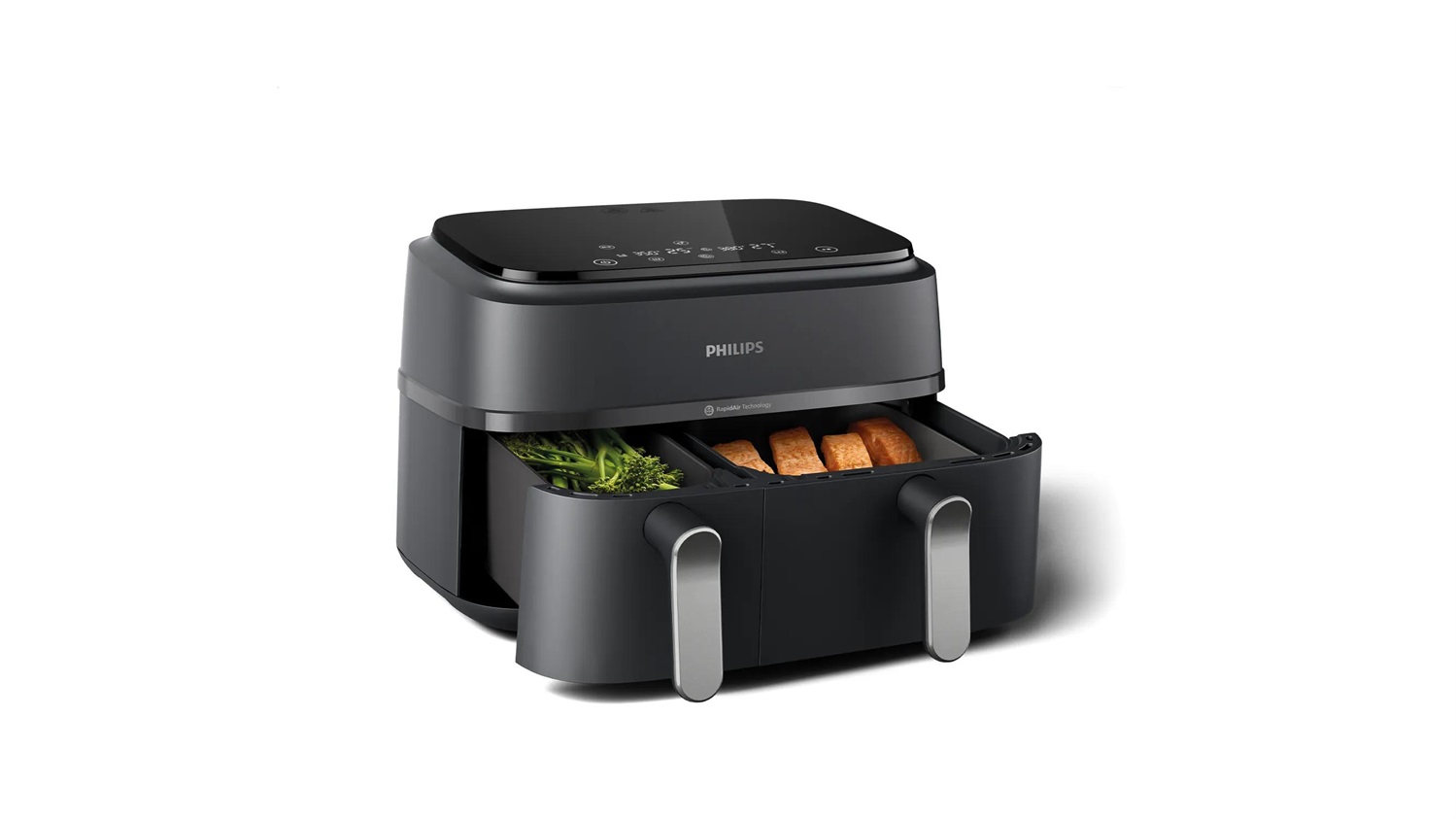 Philips Serie 3000 Airfryer doppio cestello, friggitrice ad aria da 9.0L, 12 metodi di cottura, App per ricette NA352/00
