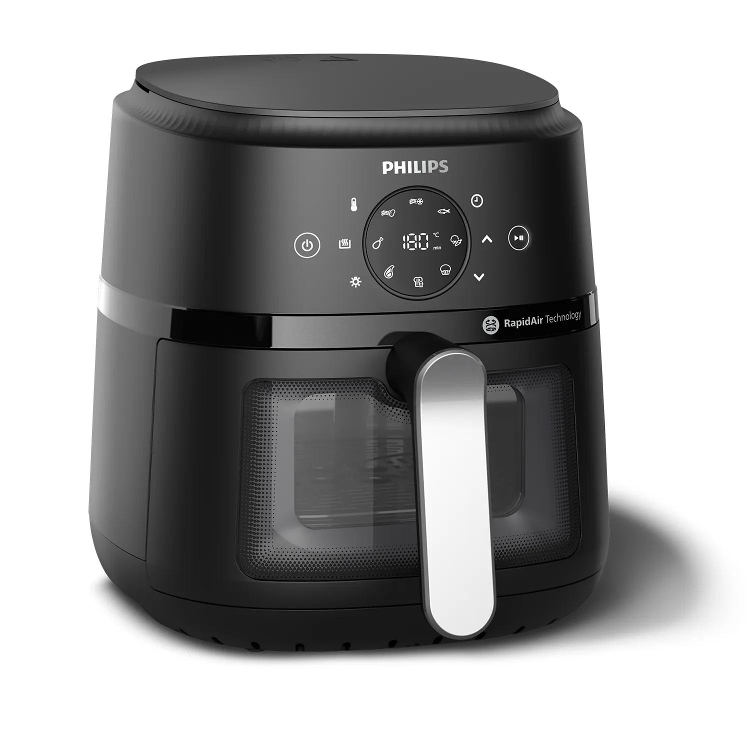 Philips Airfryer Serie 2000 NA221/00 - Friggitrice ad aria 4,2L con 1500W, Timer, Termostato e Funzioni Multiple