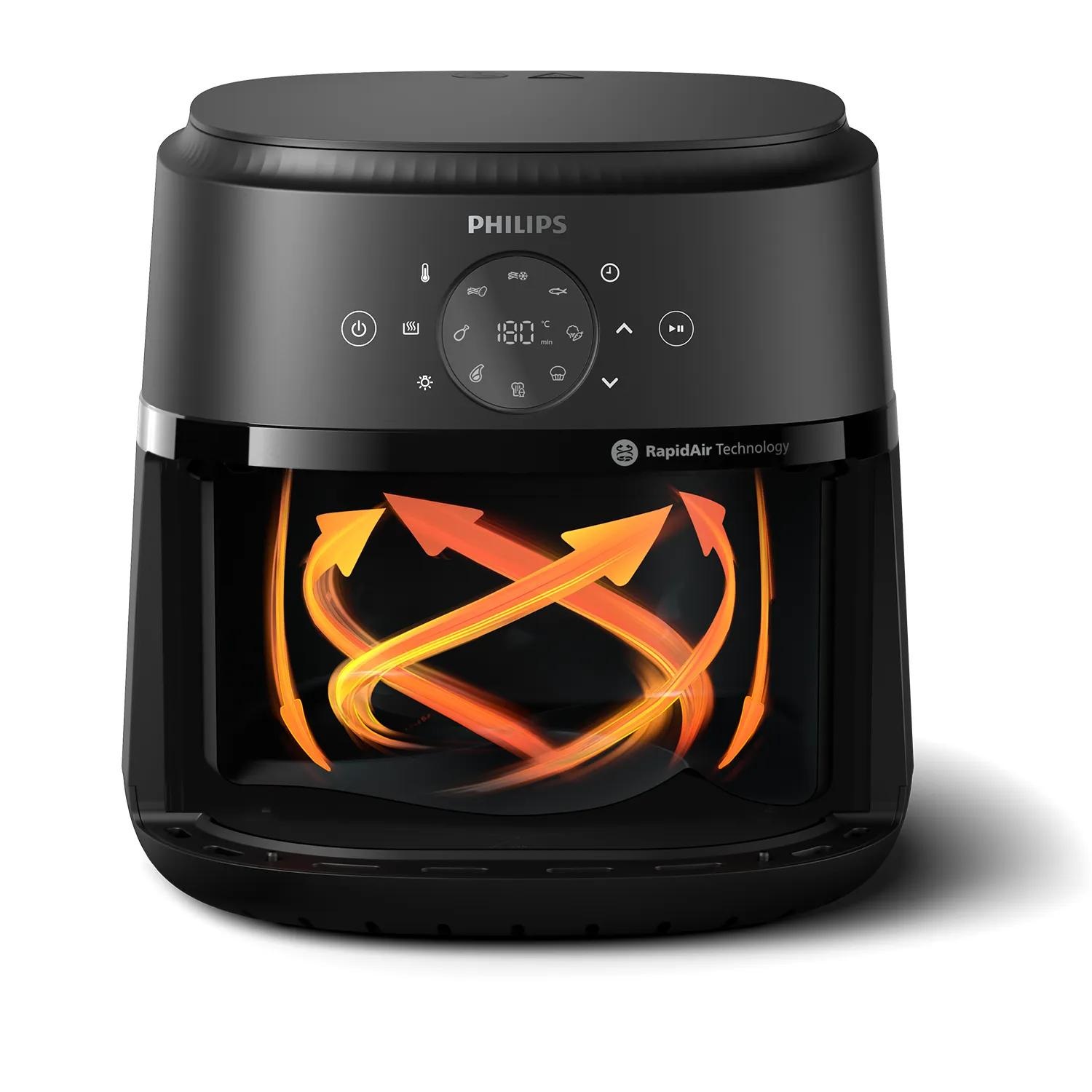 Philips 2000 series NA231/00 Airfryer 6.2 L, Friggitrice ad aria 13 in 1, 1700 W, Tecnologia RapidAir, App ricettario