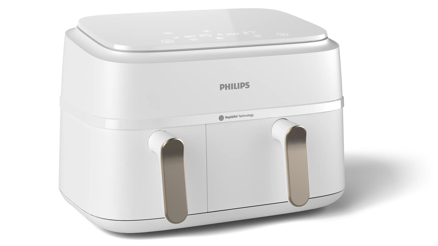 Philips 3000 Series NA353/10 Friggitrice ad Aria Doppio Cestello 9L 1.5kg 2750W con Tecnologia Rapid Air