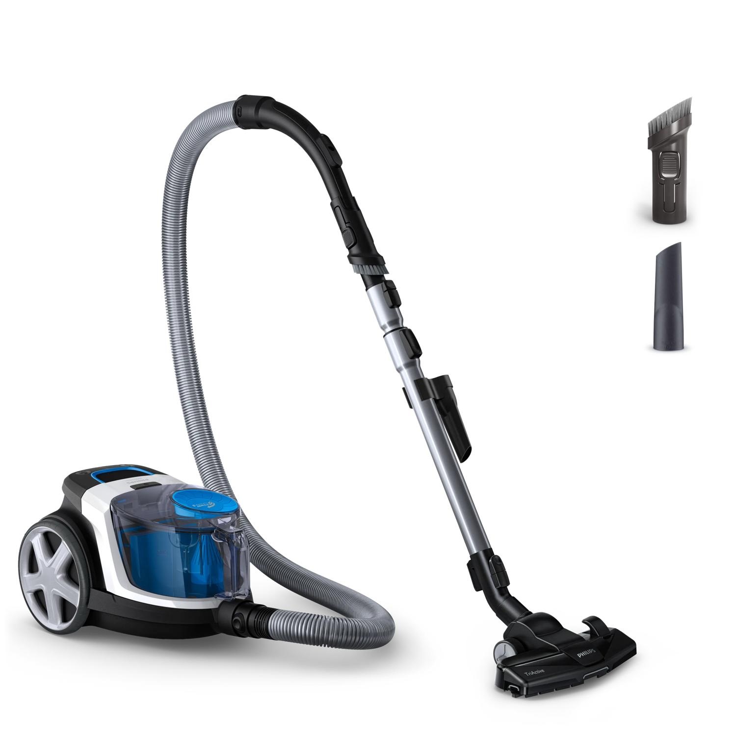 Philips PowerPro Compact Aspirapolvere Senza Sacco FC9332/09 - 900W, PowerCyclone 5, Filtro Allergy H13, Rimuove il 99,9% della Polvere, Svuotamento Igienico, Design Compatto e Leggero