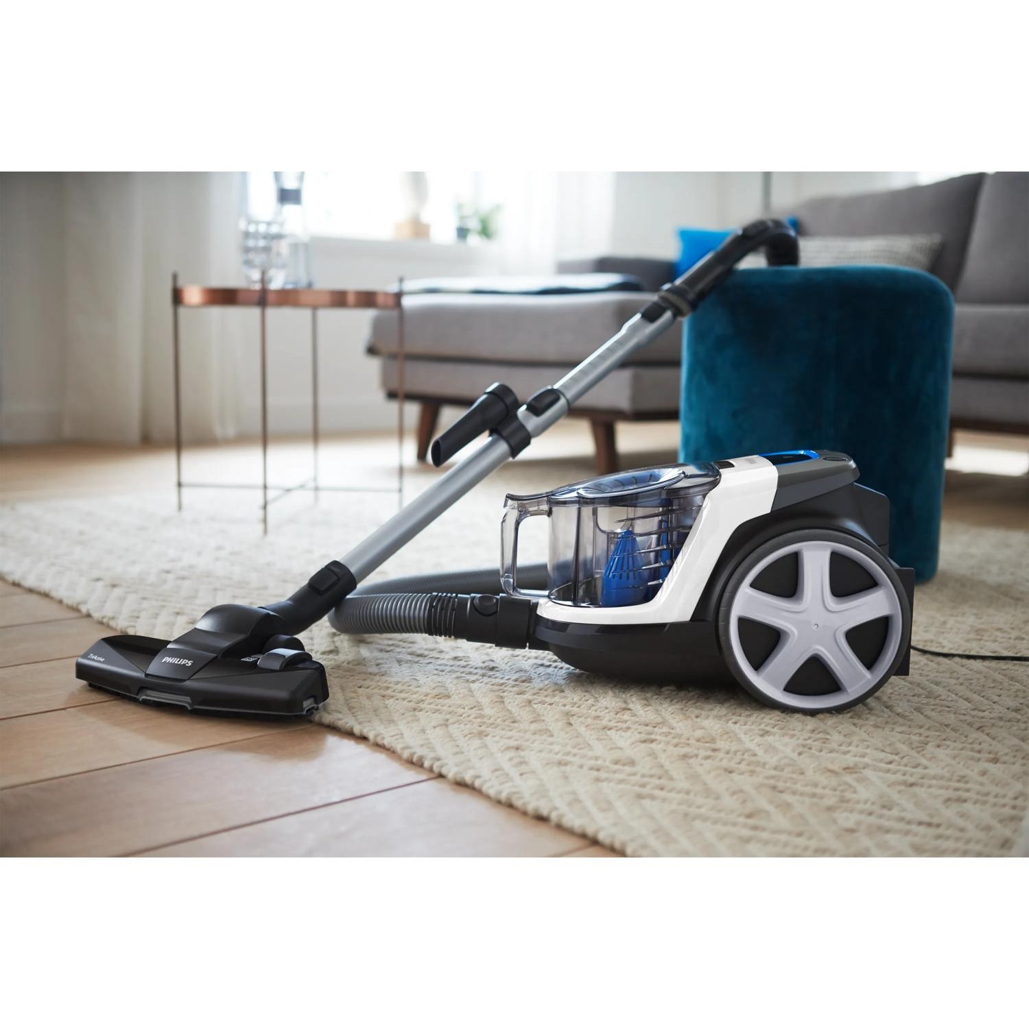Philips PowerPro Compact Aspirapolvere Senza Sacco FC9332/09 - 900W, PowerCyclone 5, Filtro Allergy H13, Rimuove il 99,9% della Polvere, Svuotamento Igienico, Design Compatto e Leggero
