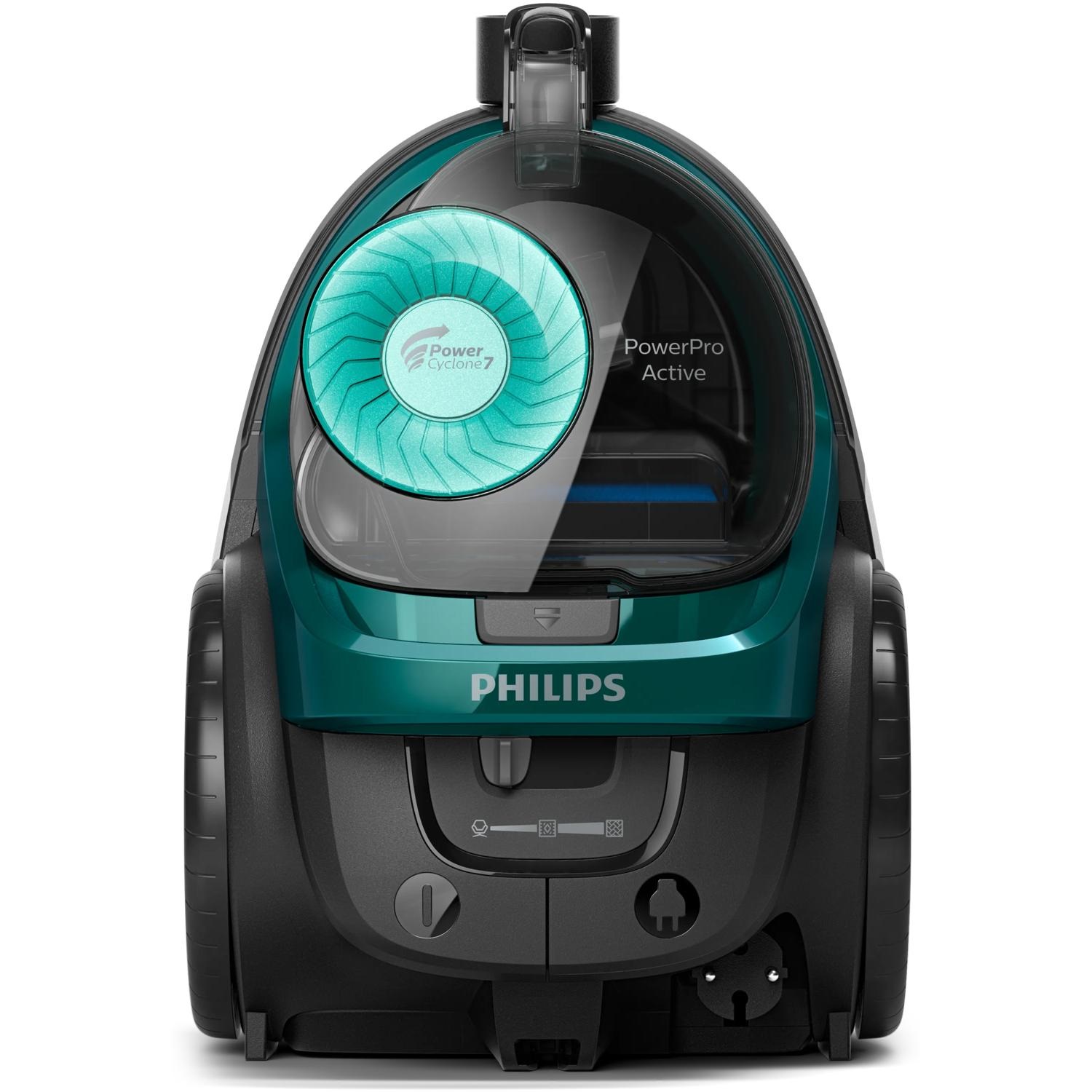 Philips 5000 Series Aspirapolvere a Cilindro Senza Sacco - 900W, Filtro Allergy, Spazzola TriActive , Capacità 1,5L