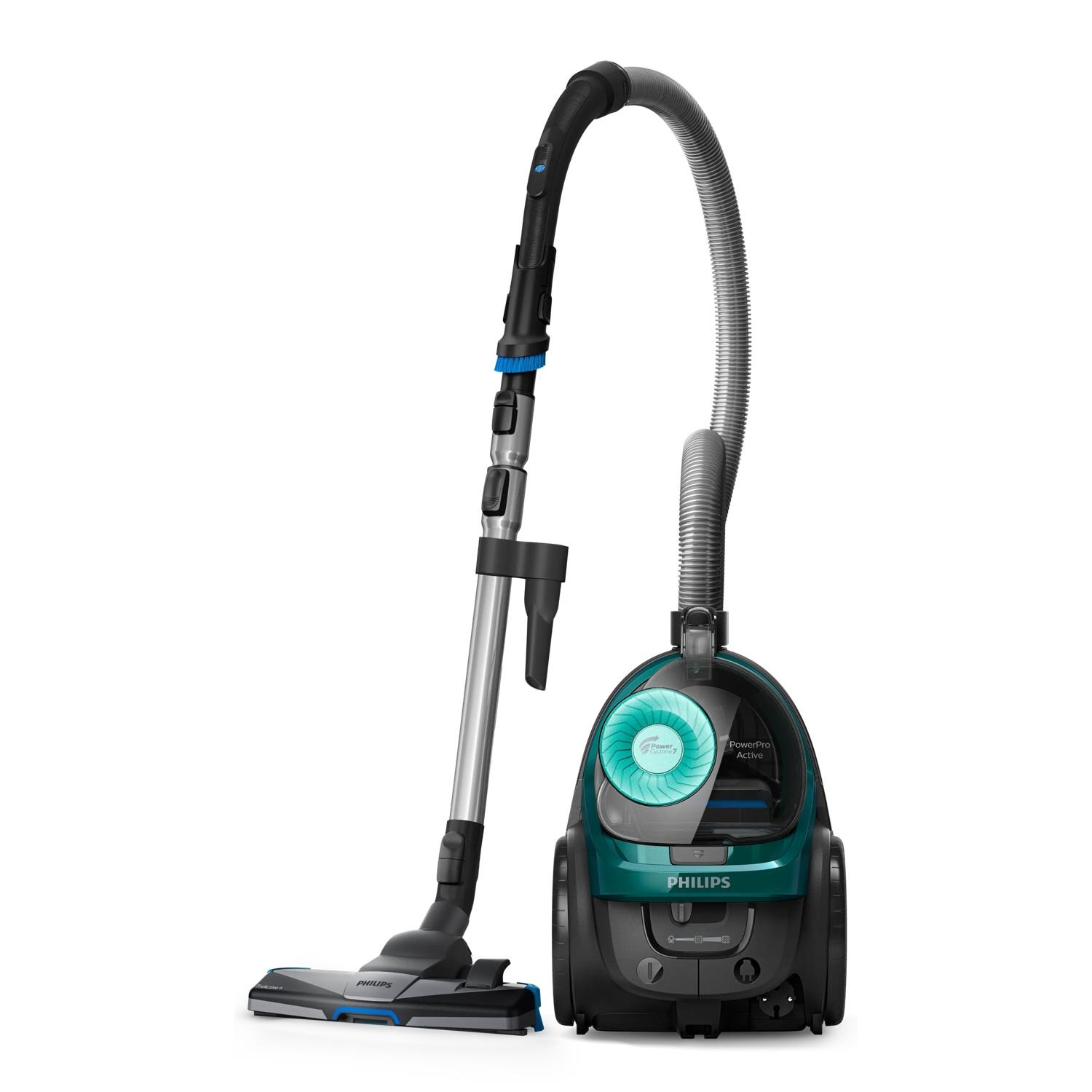 Philips 5000 Series Aspirapolvere a Cilindro Senza Sacco - 900W, Filtro Allergy, Spazzola TriActive , Capacità 1,5L