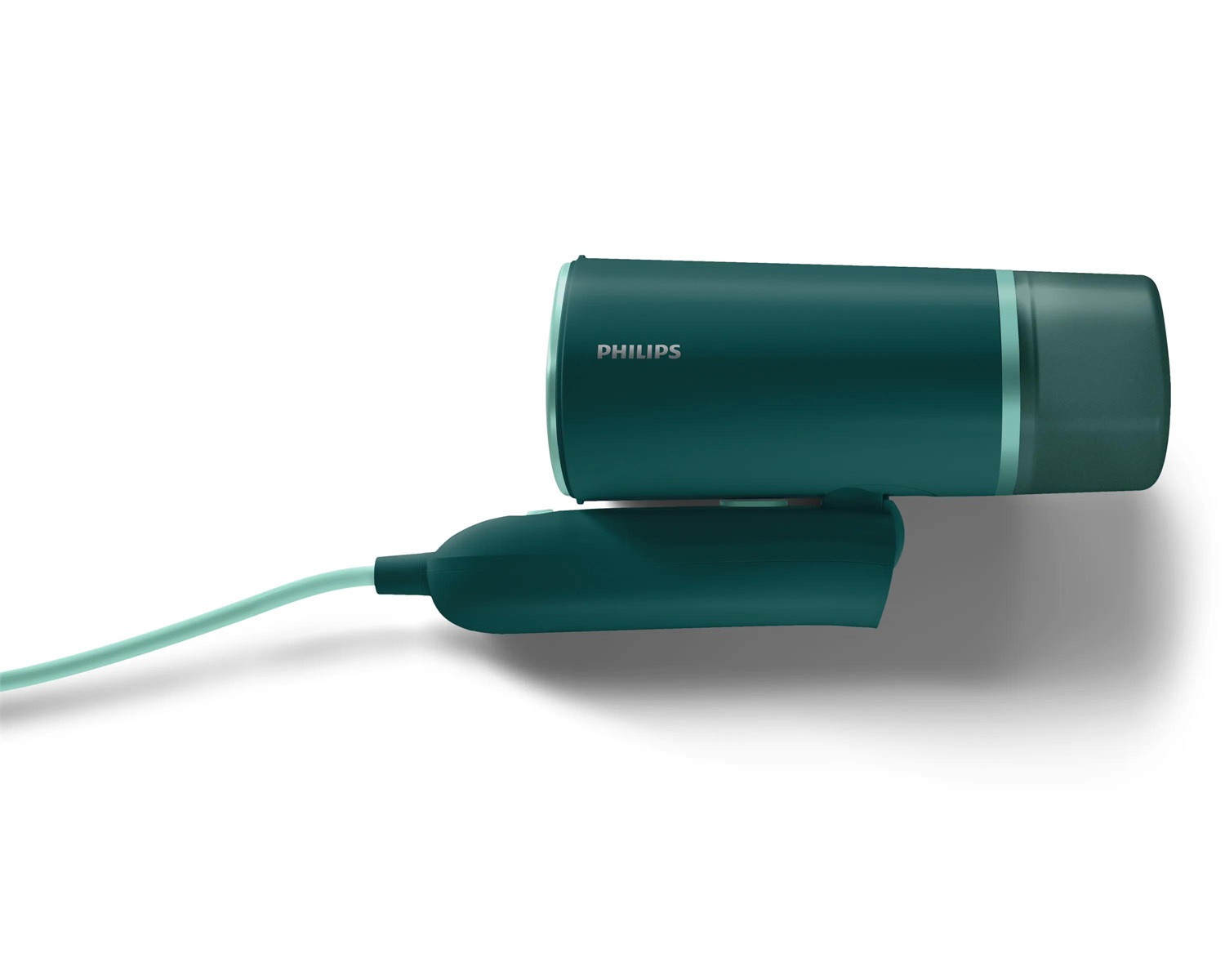 Philips 3000 Series STH3020/70 Stiratrice Verticale a Vapore Portatile - 1000W, 20 g/min, Serbatoio Staccabile da 120 ml, Piastra in Metallo, Verde Scuro