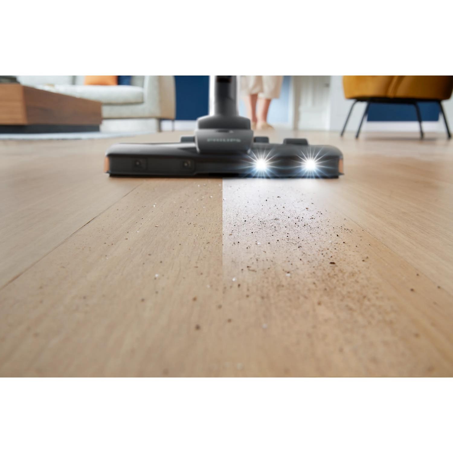 Philips 8000 series XD8122/10 Aspirapolvere con Sacco - 900 W, A Cilindro, Secco, 4 L, Filtraggio HEPA, Spazzola TriActive LED, Colore Nero