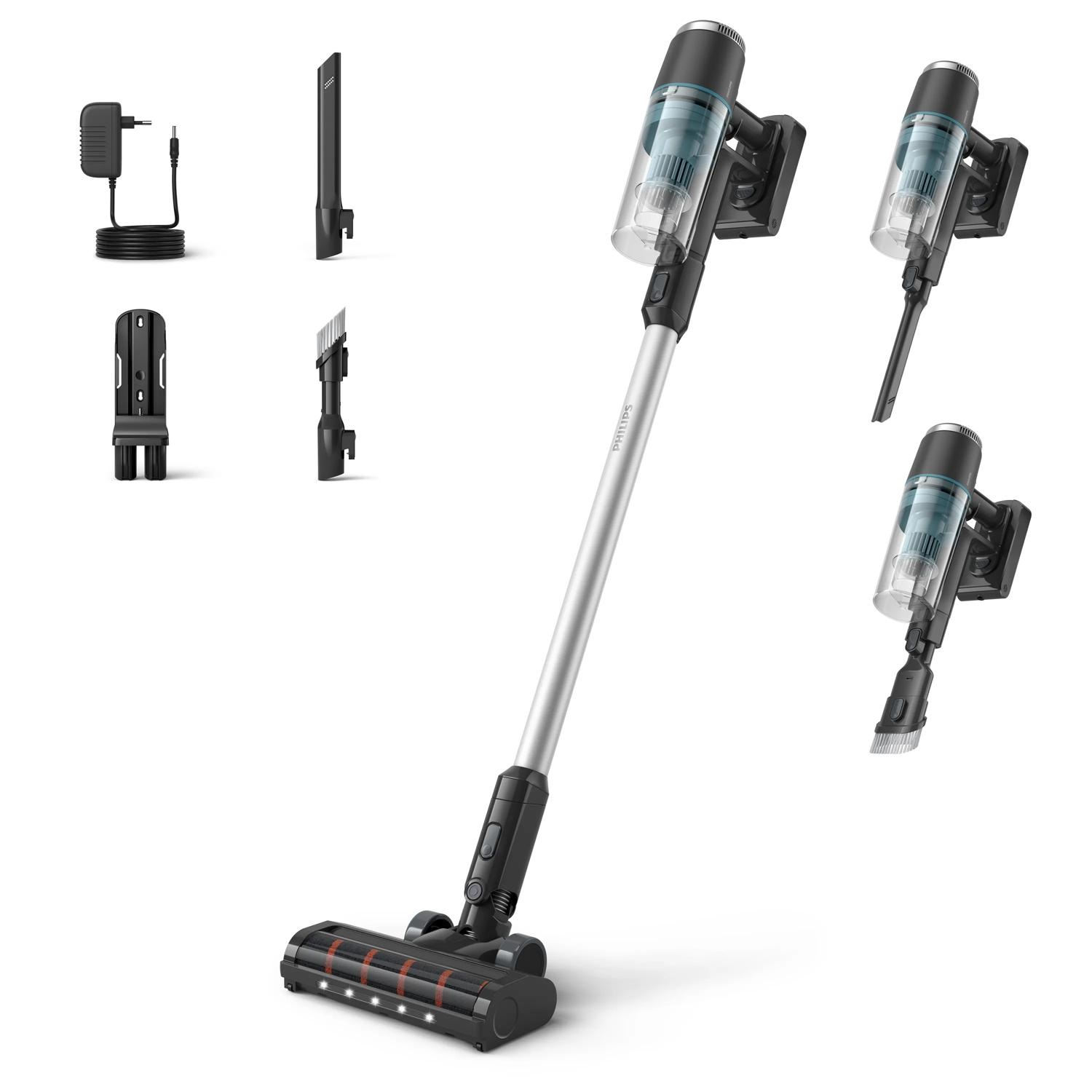 Philips 3000 series XC3031 Aspirapolvere senza filo - Stick Vacuum Leggero con Tecnologia PowerCyclone e Spazzola LED