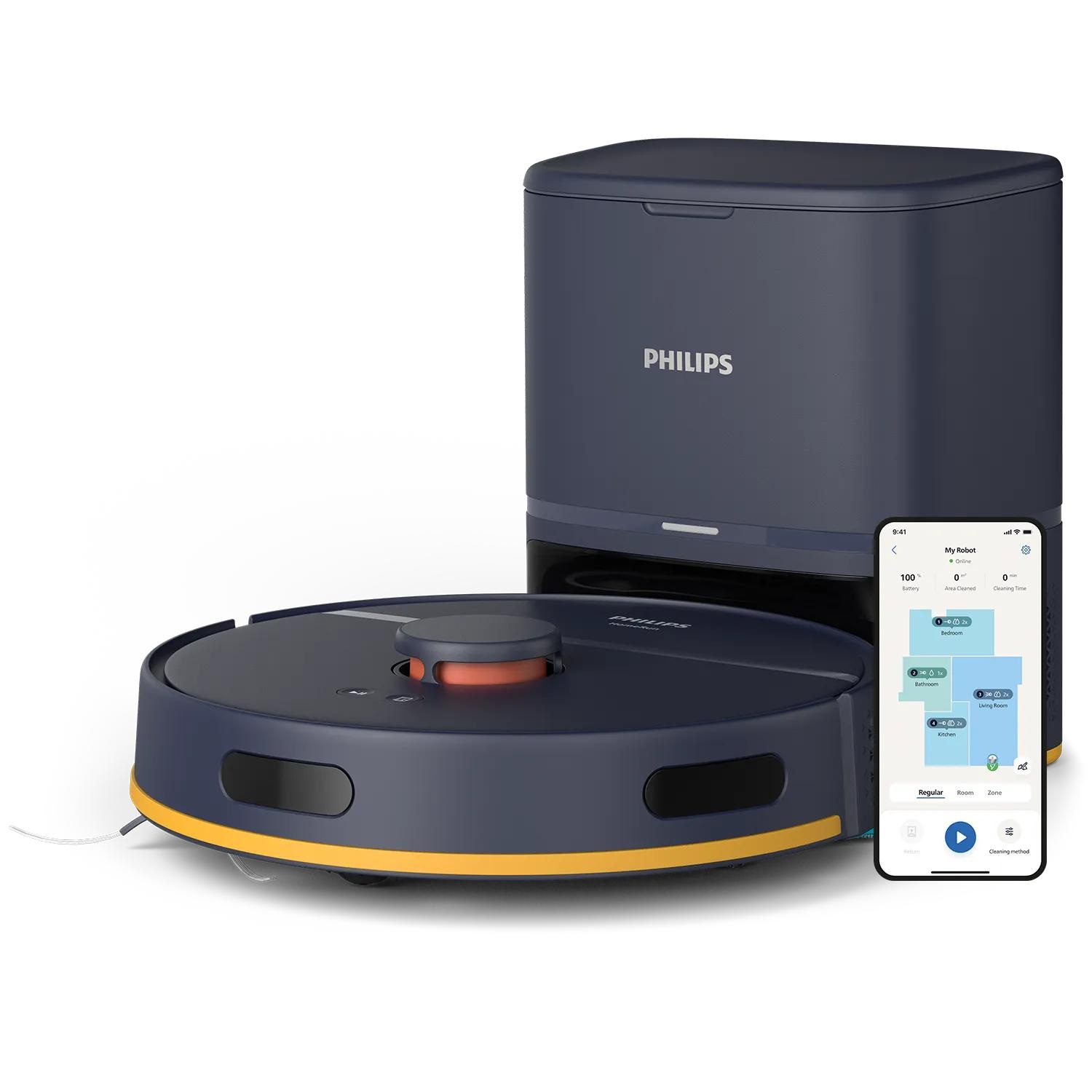 Philips Aspirapolvere Robot Serie 2000 XU2100/15 - Sacchetto, 0,38L, Svuotamento Automatico