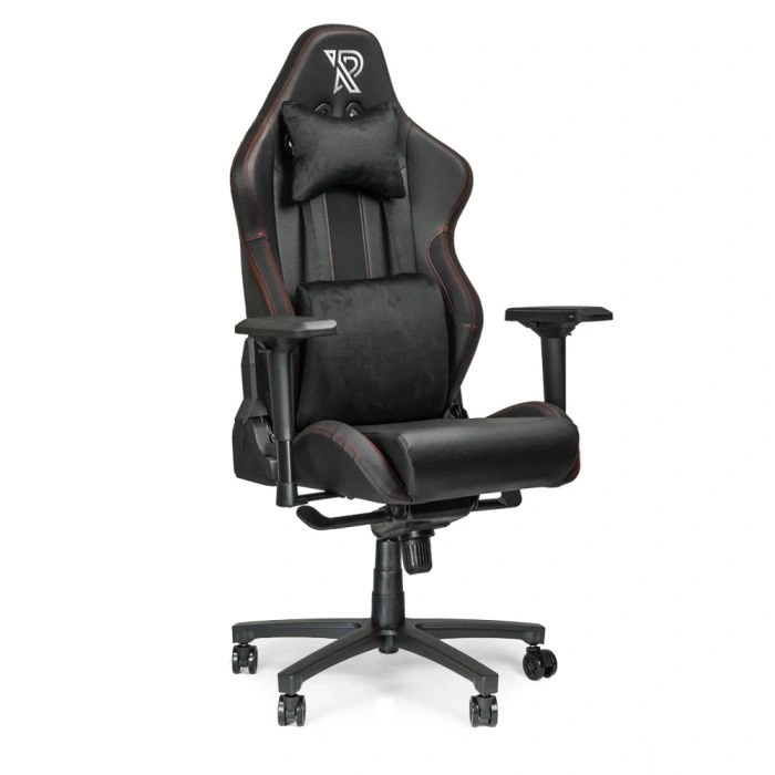 Ranqer Performance - Sedia da Gaming e Ufficio Ergonomica, Girevole 360°, Braccioli e Schienale Regolabili, Cuscini Rimovibili, Base Stabile in Nylon - Nero