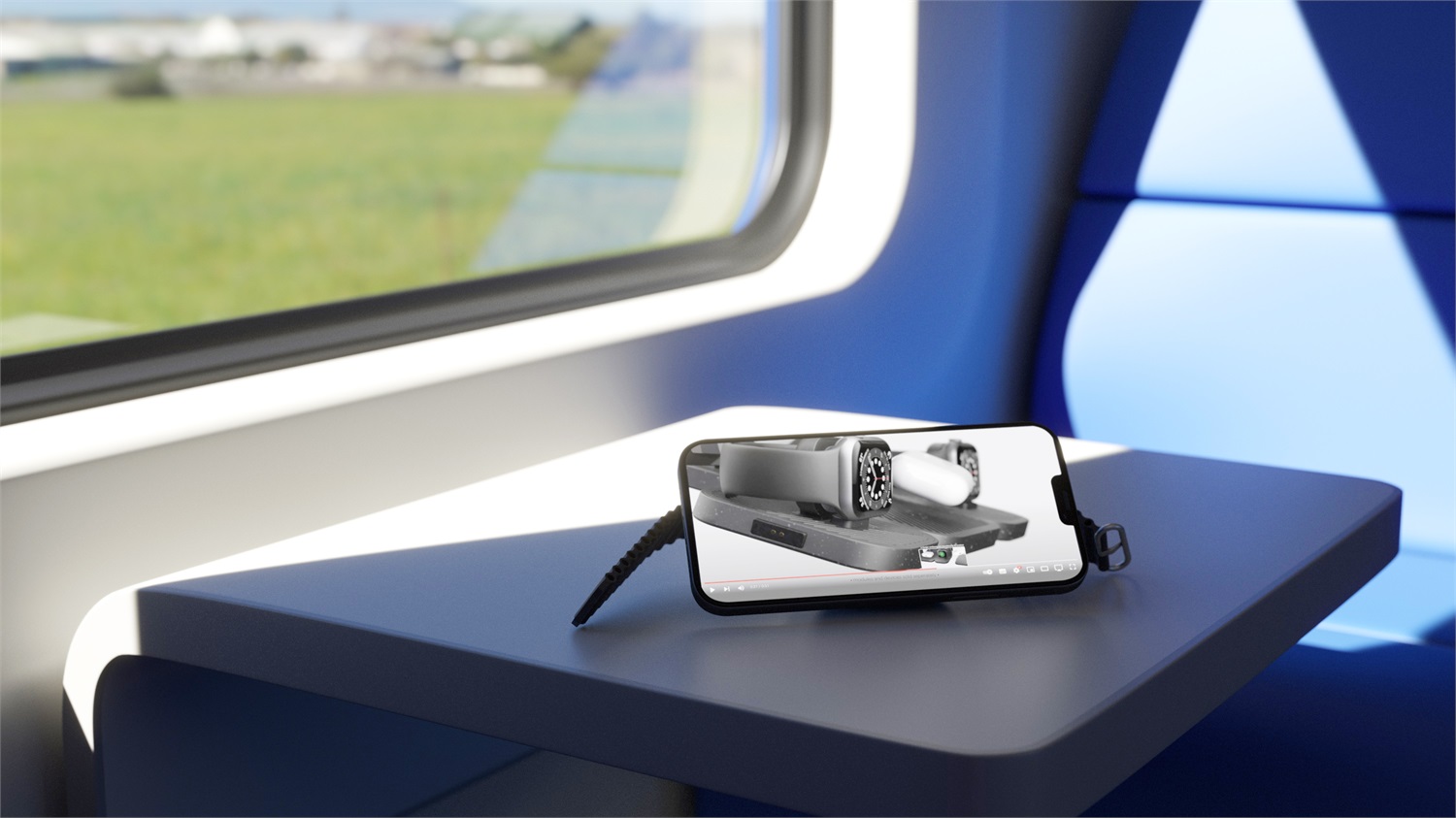 Zens ZENS Travel Charger Pro 2 - Caricatore Wireless Nero per Cuffie, Smartphone e Orologi Intelligenti con Ricarica Rapida