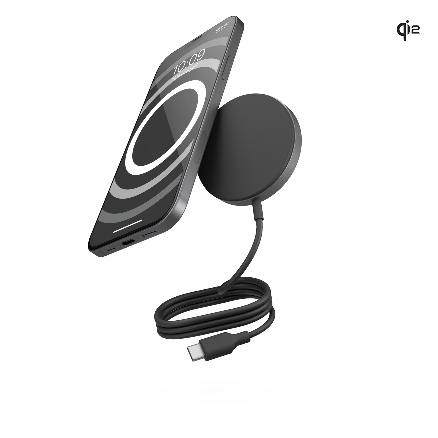 Zens Pro 1 Cuffie Ricarica Wireless 15W USB-C Compatibile con iPhone 13/14/15 e Custodie MagSafe