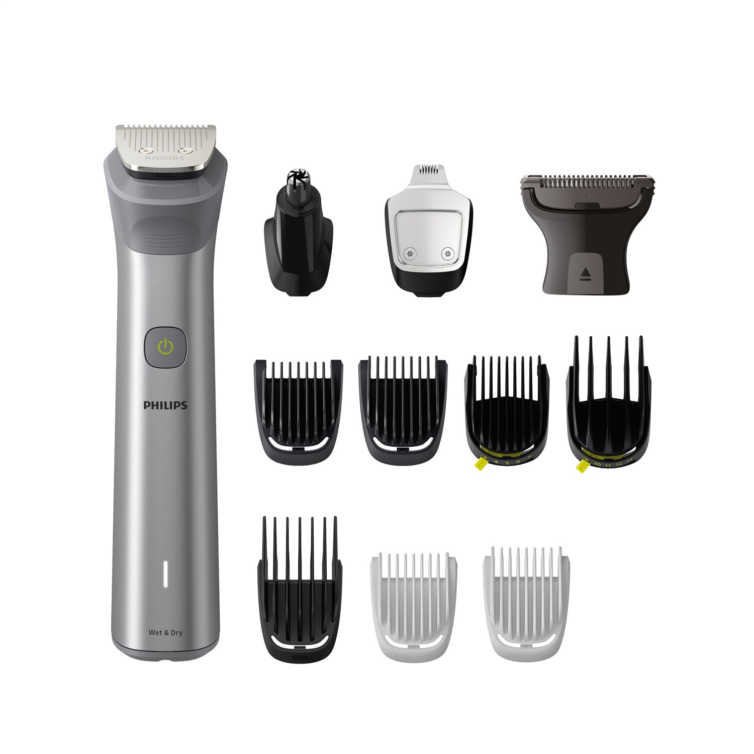 Philips MG5950/15 All-in-One Trimmer 12 in 1 con 14 impostazioni di lunghezza (0,5-16 mm) per viso, testa e corpo