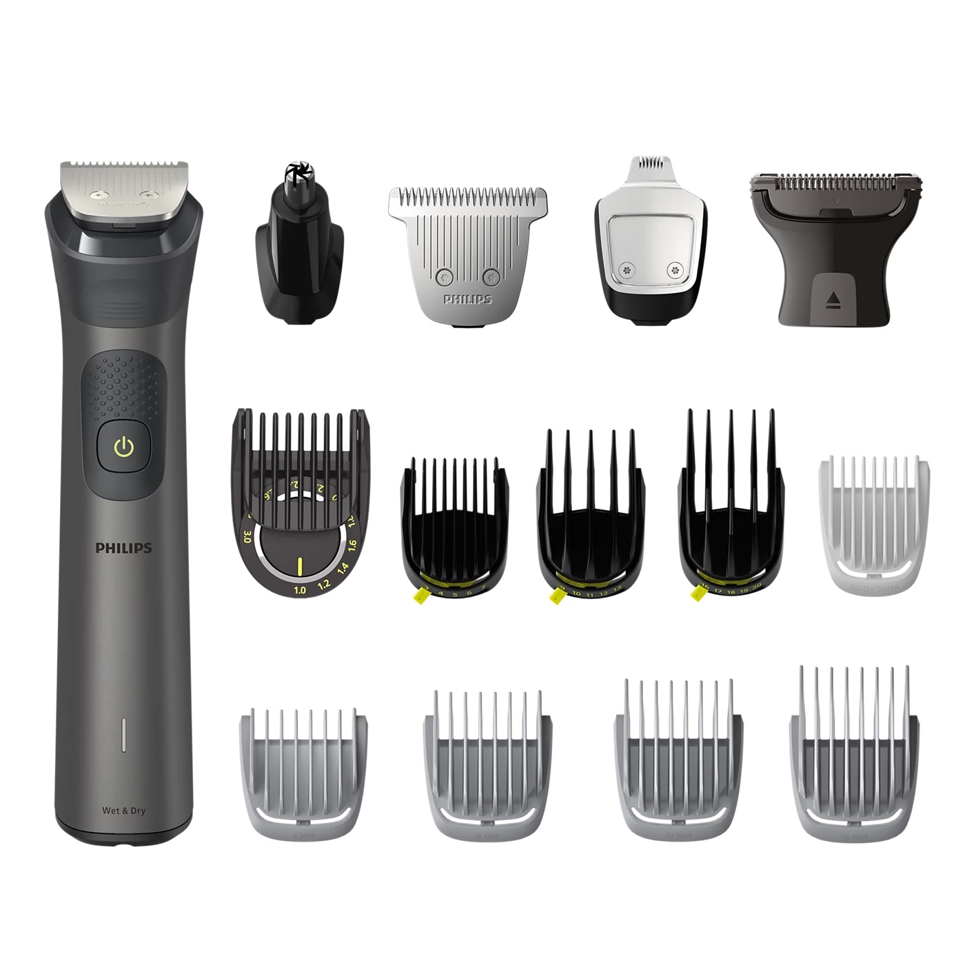 Philips Rifinitore All-in-One Multigroom MG7950/15 Serie 7000 - 15 in 1 per Viso, Testa e Corpo, 26 Impostazioni di Lunghezza (0,5-20 mm)