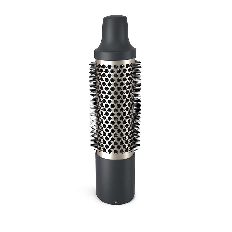 Philips 3000 Series BHA301/00 Arricciacapelli ad Aria Calda 800W con Spazzola Termica, Nero, 1,8 m