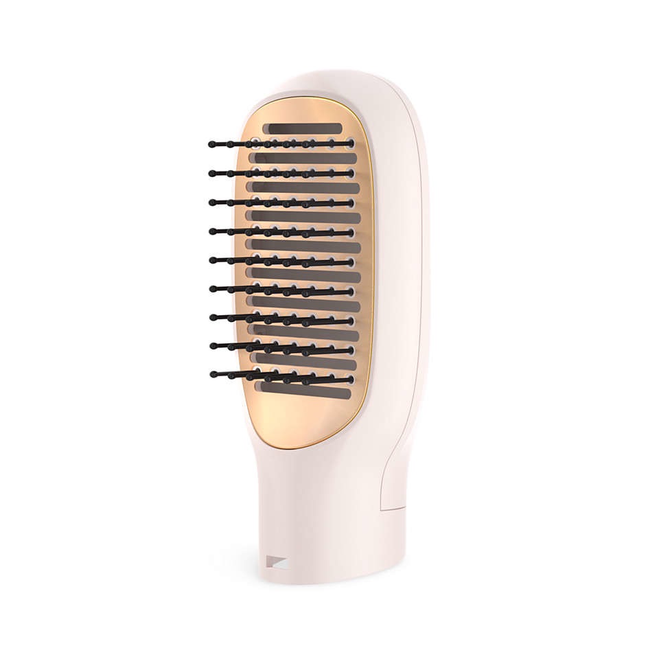 Philips BHA310/00 - Strumento per Acconciature 800 W con Spazzola Lisciacapelli, Cavo da 1.8 m, Colore Warm Gold White