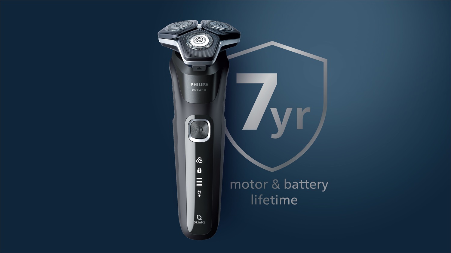 Philips Shaver Serie 5000 S5898/50 - Rasoio Elettrico Wet & Dry con Tecnologia SkinIQ e 45 Lame SteelPrecision