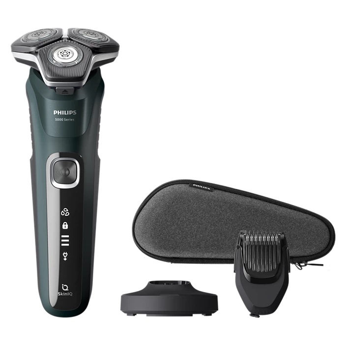 Philips S5884/38 Rasoio Elettrico Wet & Dry con Tecnologia SkinIQ Avanzata