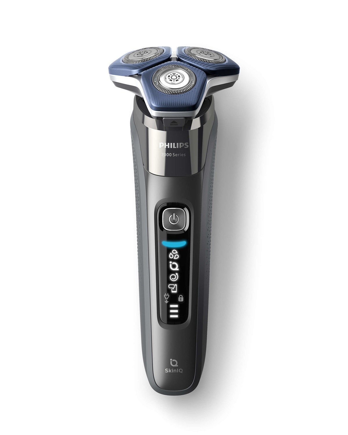 Philips Shaver Series 7000 S7887/35 - Rasoio elettrico Wet & Dry con tecnologia SkinIQ, rifinitore a scomparsa, base di ricarica, custodia da viaggio e spazzola di pulizia