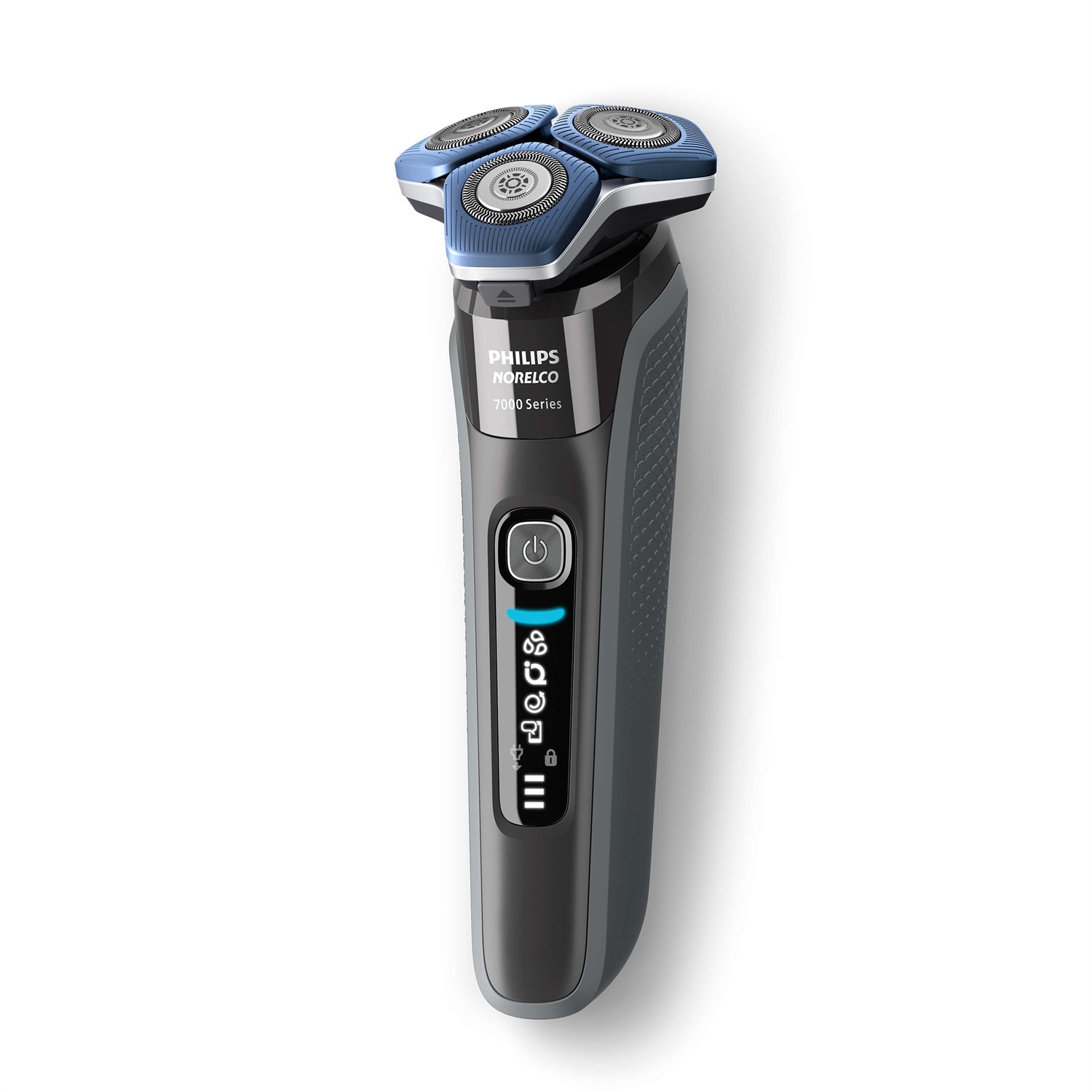 Philips Shaver Series 7000 S7887/35 - Rasoio elettrico Wet & Dry con tecnologia SkinIQ, rifinitore a scomparsa, base di ricarica, custodia da viaggio e spazzola di pulizia