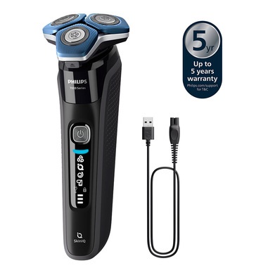Philips SHAVER Series 7000 S7886/35 Rasoio Elettrico Wet & Dry con Tecnologia SkinIQ e SteelPrecision Blades