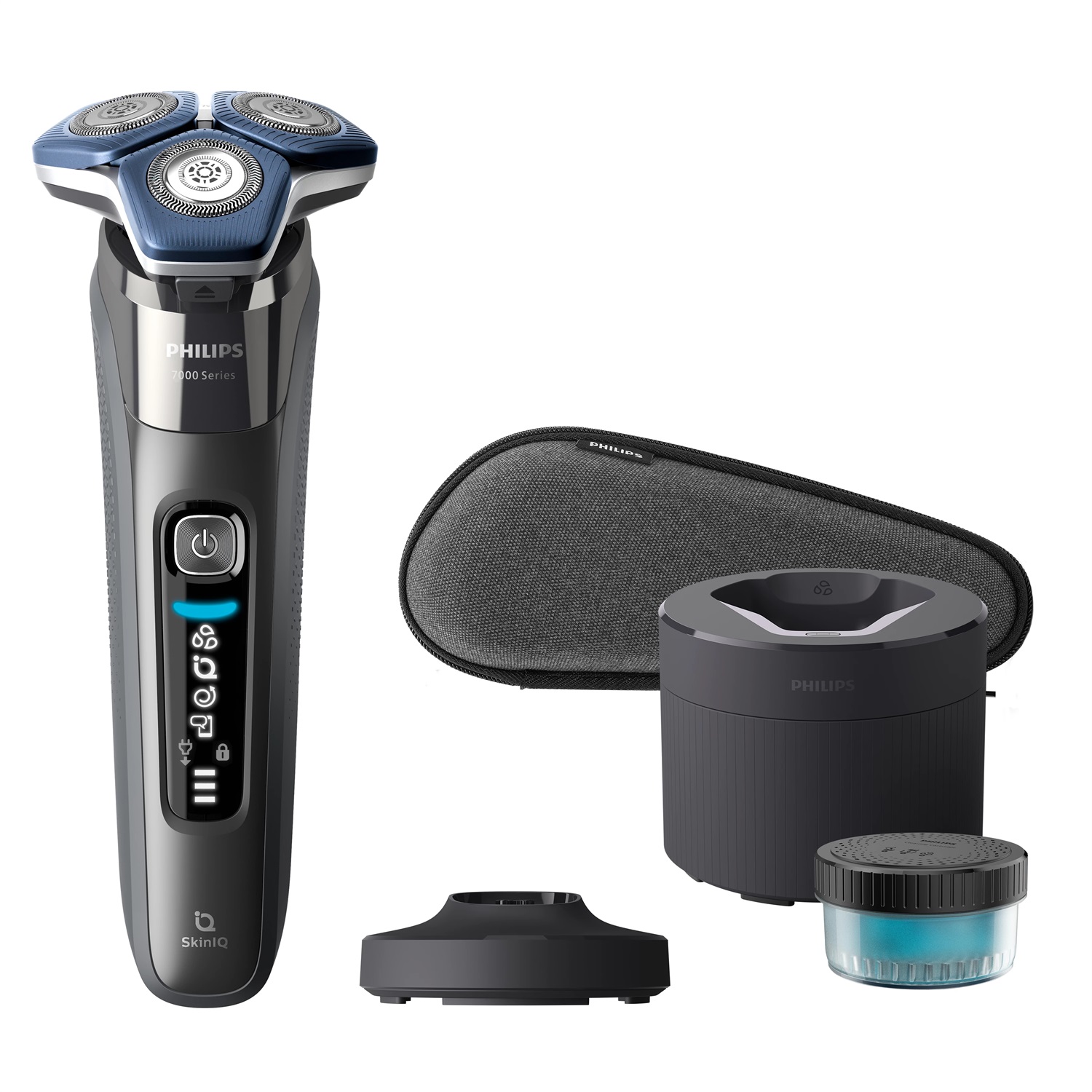 Philips SHAVER Series 7000 S7887/55 Rasoio Elettrico Wet & Dry con SteelPrecision Blades e Tecnologia SkinIQ