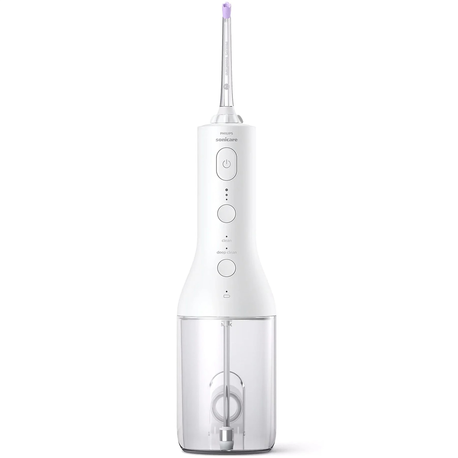 Philips Sonicare Power Flosser 3000 HX3826/31 - Irrigatore orale senza filo, Bianco, Tecnologia Quad Stream, 1 min di funzionamento, Capacità 0,25 L