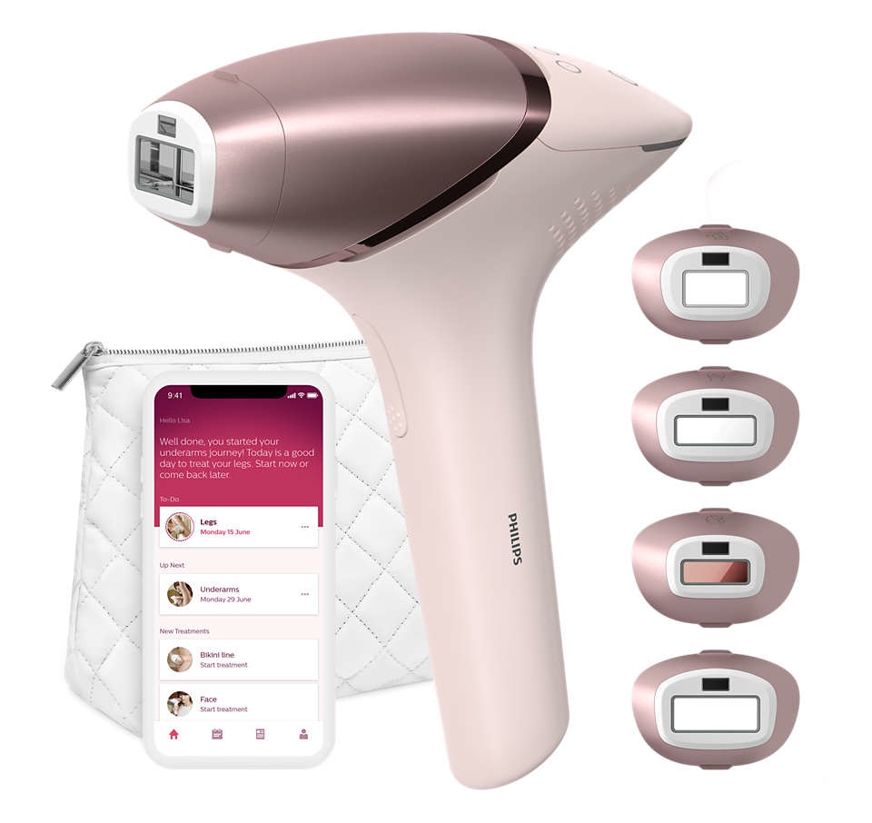 Philips Lumea Prestige IPL 9000 Series BRI958/00 - Dispositivo di epilazione IPL con tecnologia SenseIQ e guida personalizzata