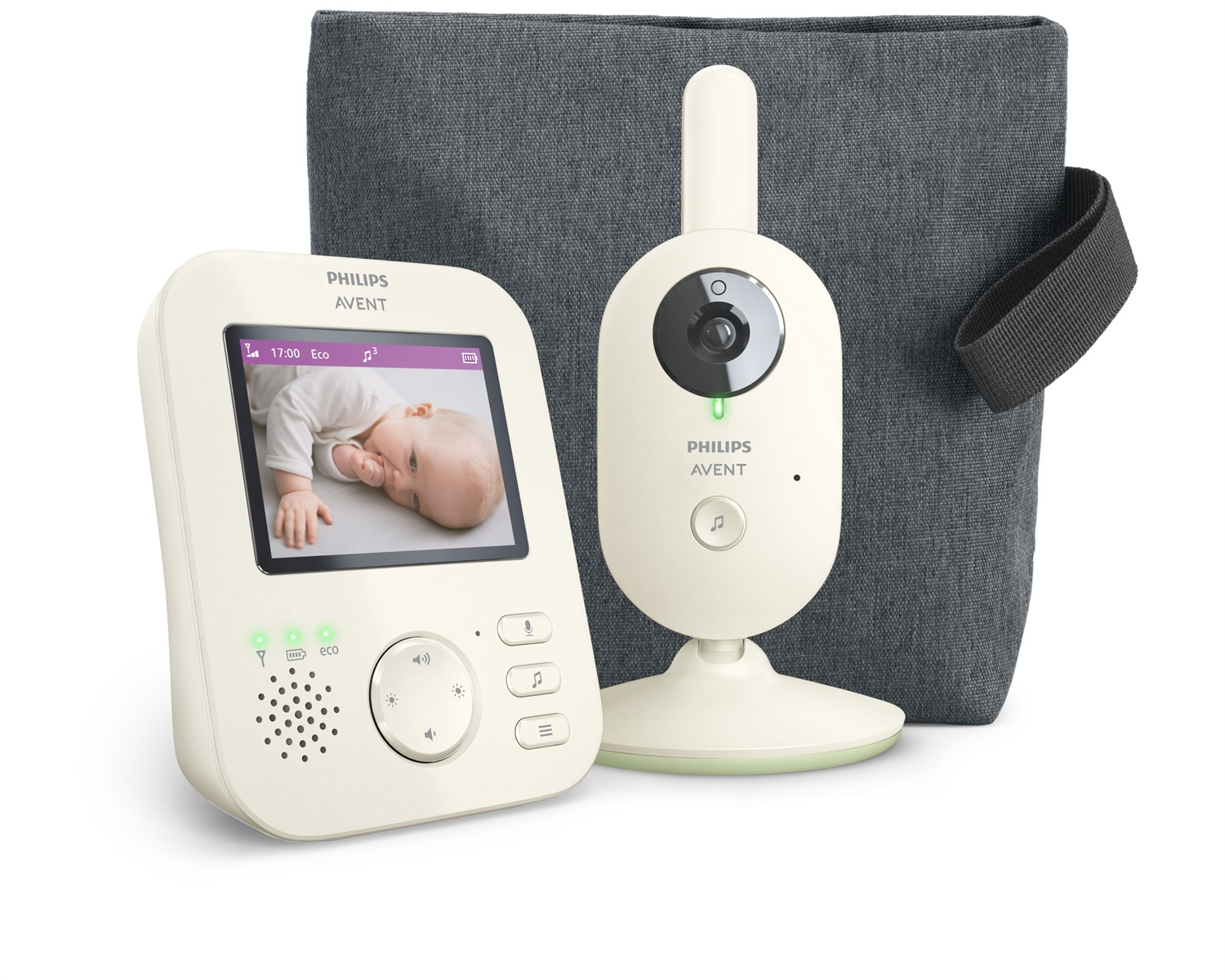 Philips AVENT Video Baby Monitor SCD882/26 Advanced con Schermo da 2,8'' e Visione Notturna